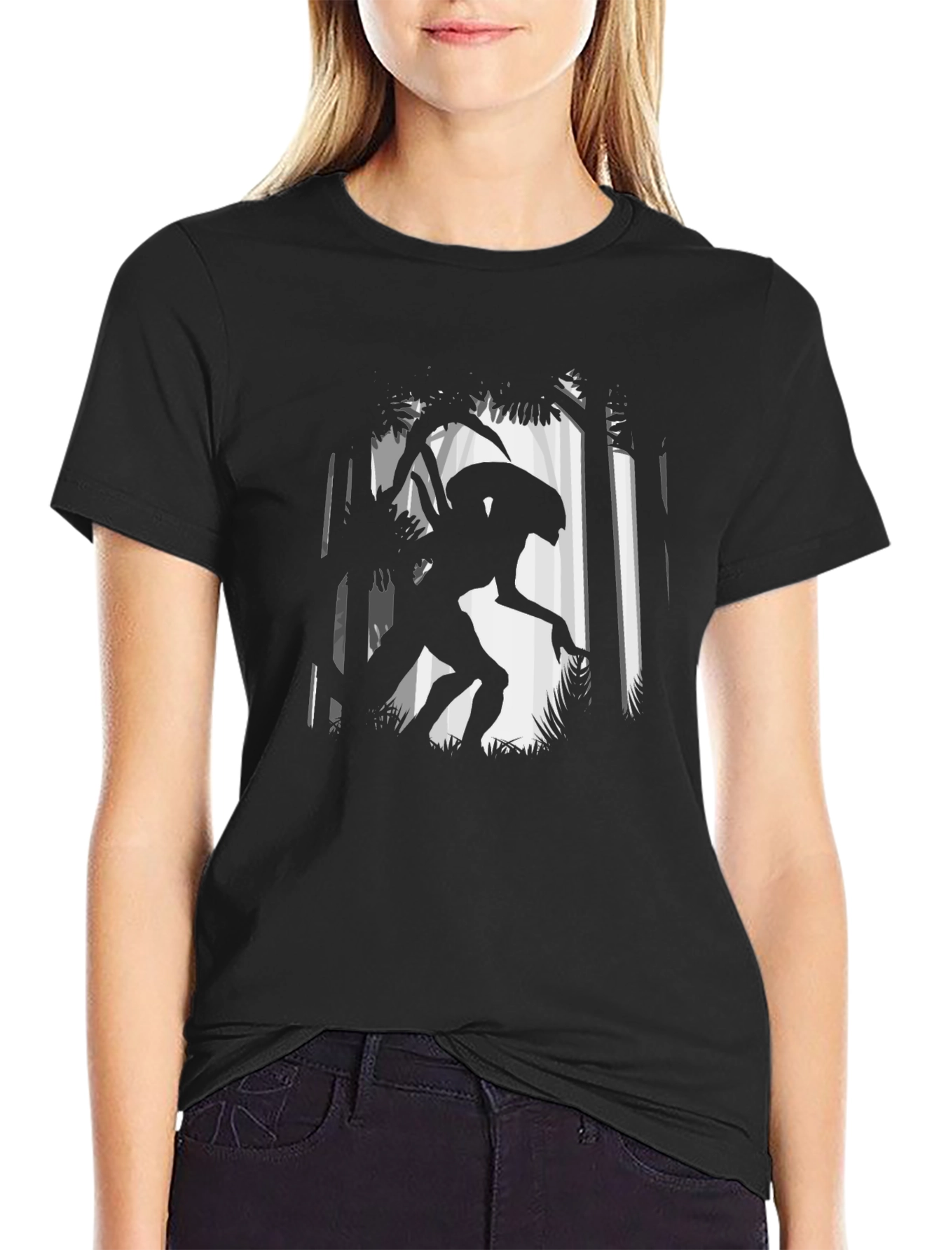 Predator in the Forest Graphic T-Shirt