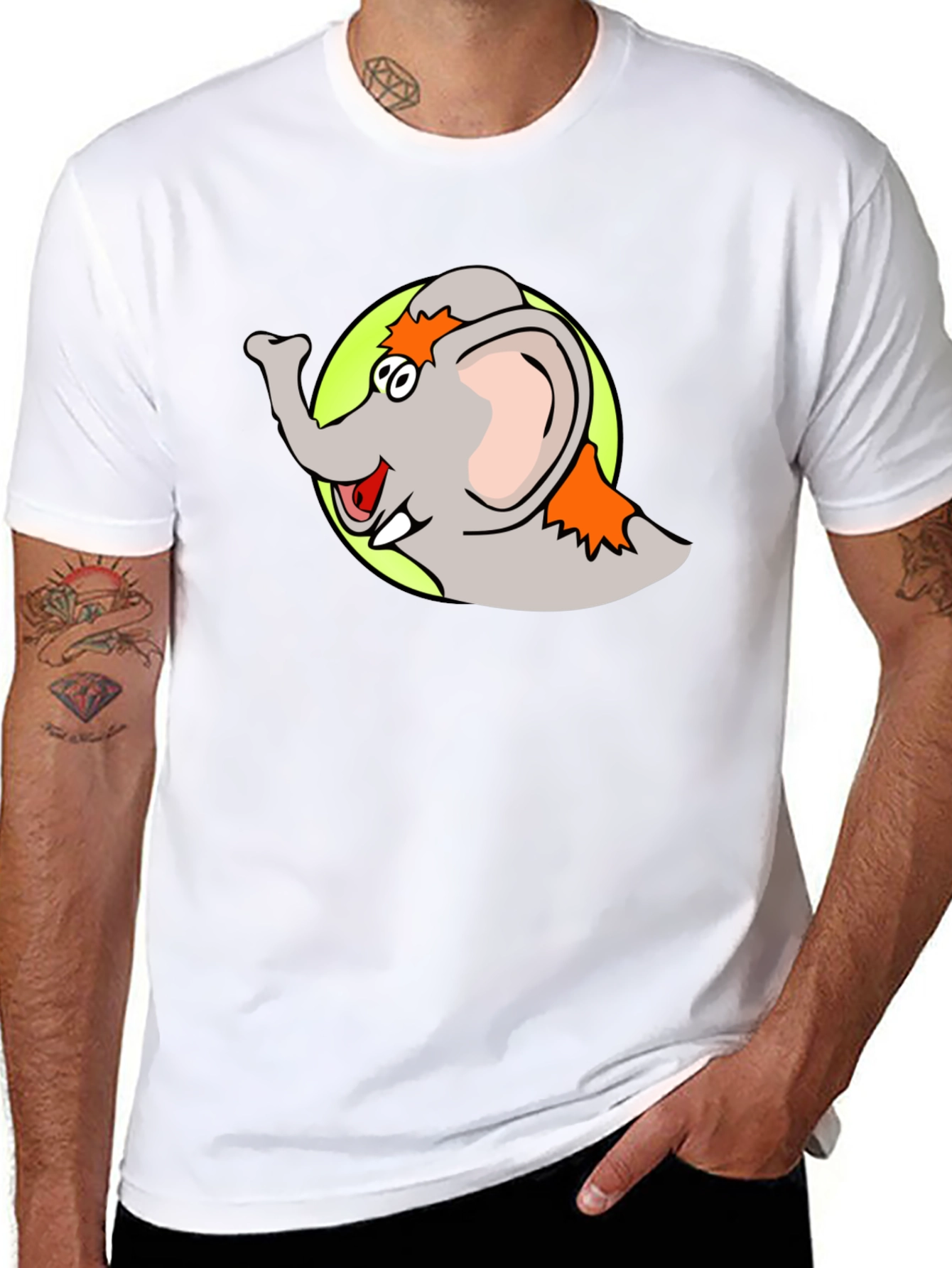Cartoon Elephant T-Shirt