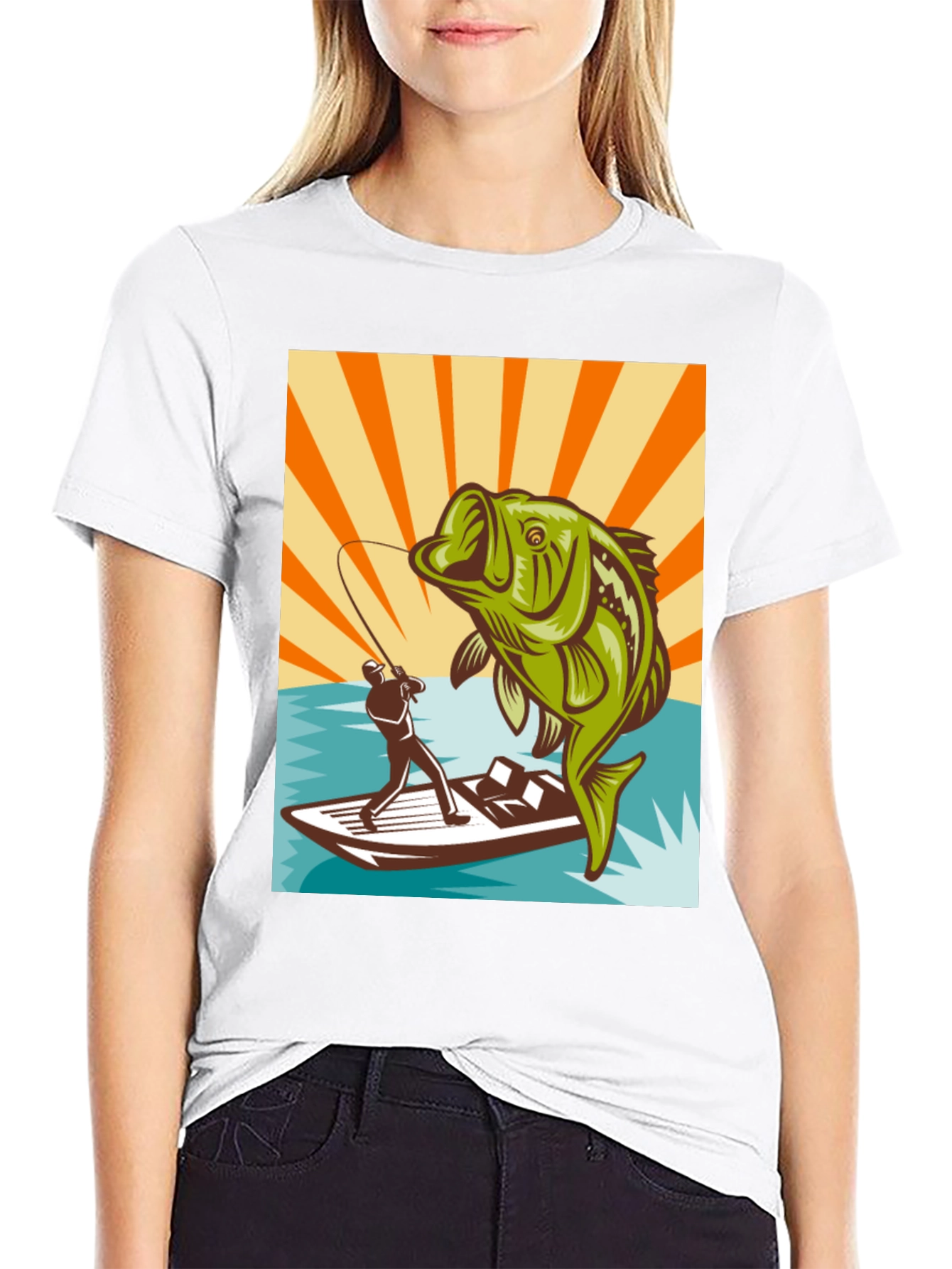 Fishing T-Shirt - Bass Design