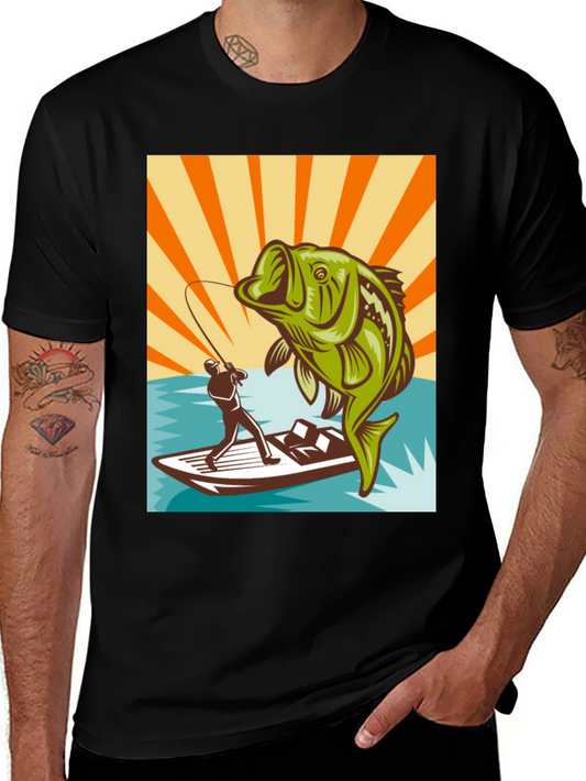 Fishing T-Shirt - Bass Design