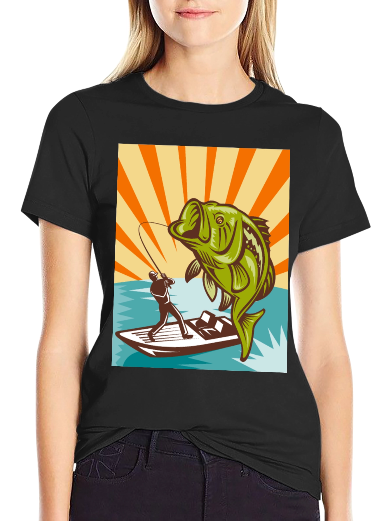 Fishing T-Shirt - Bass Design