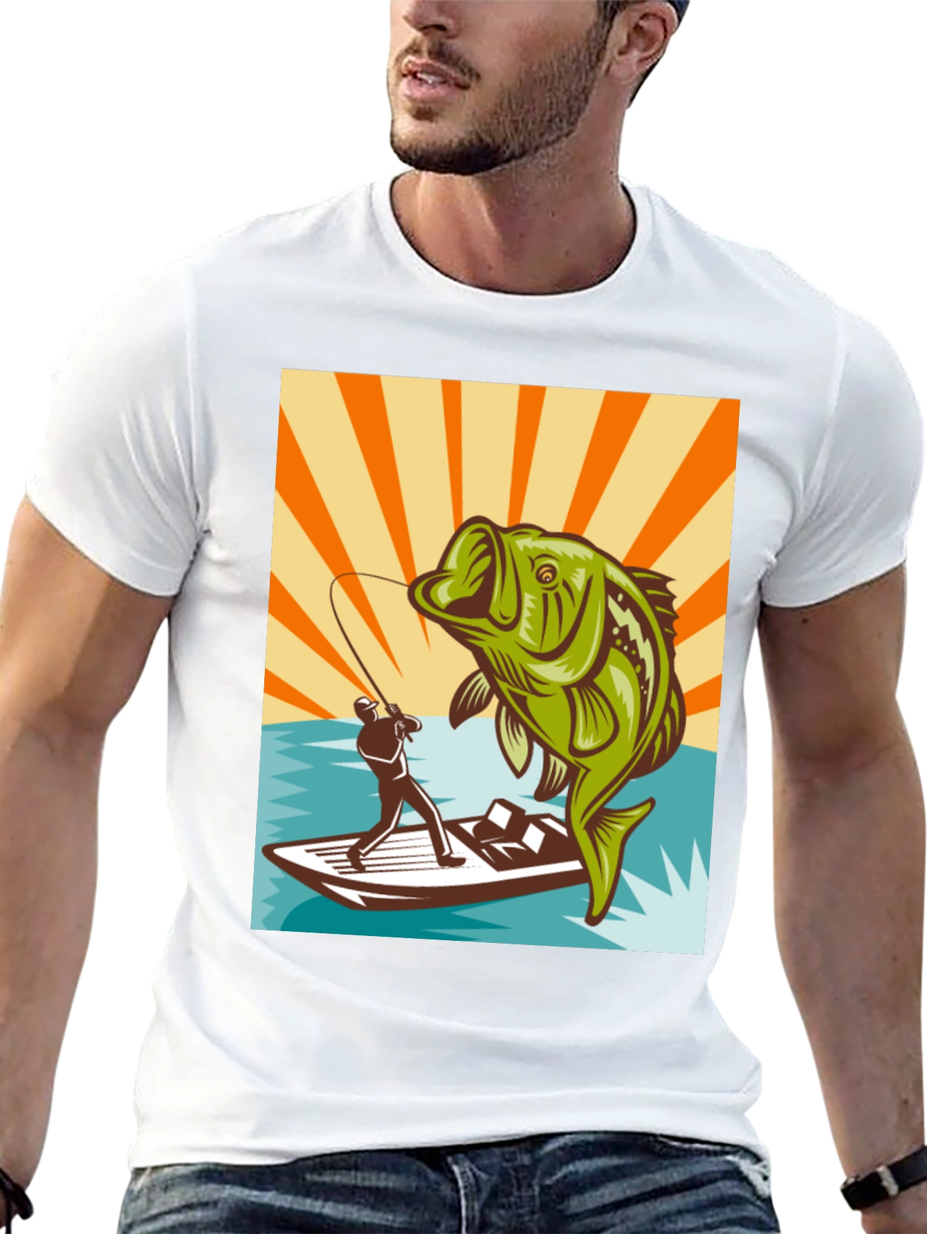 Fishing T-Shirt - Bass Design