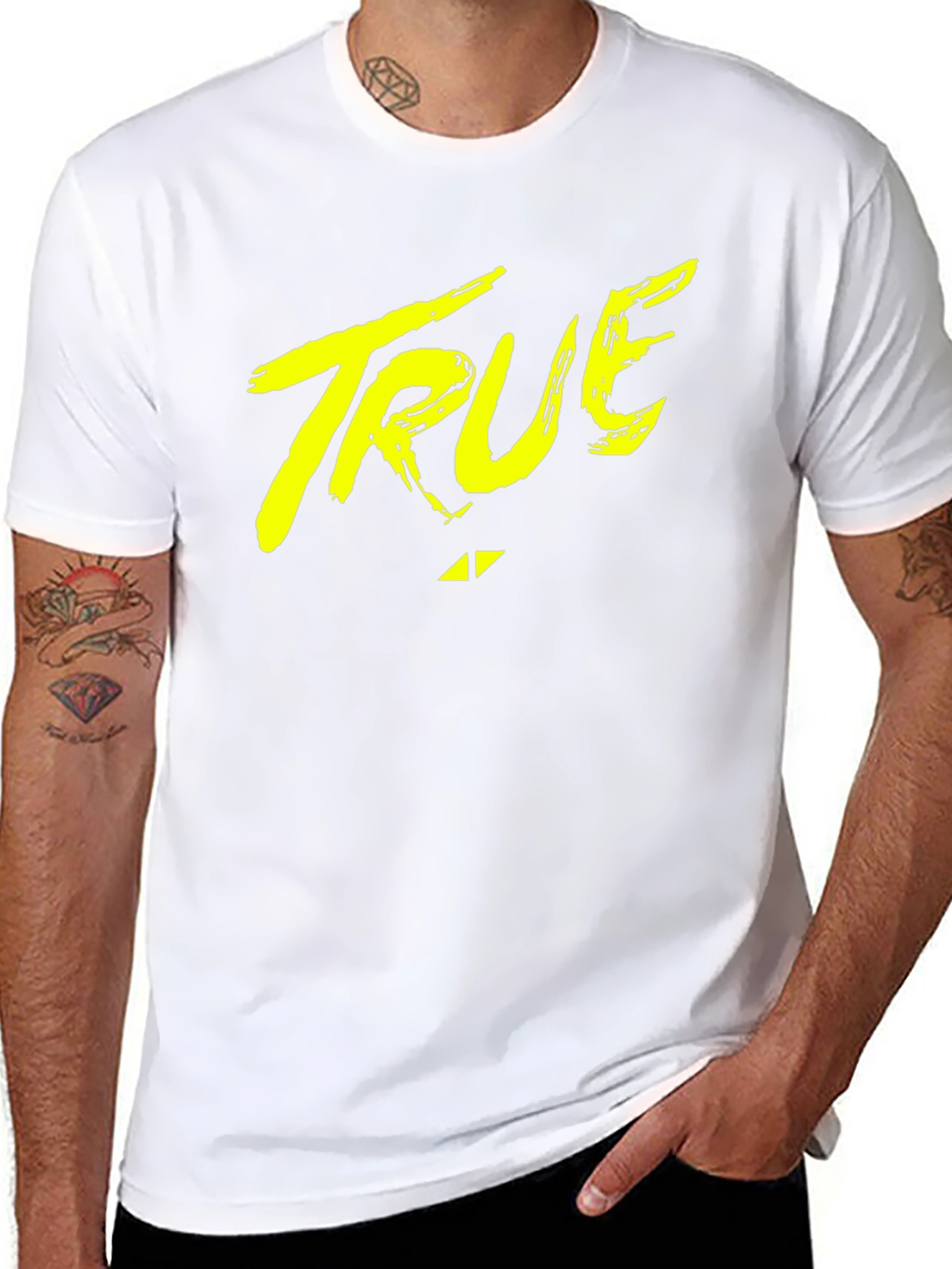 TRUE Avicii Black T-Shirt - Music Inspired Tee