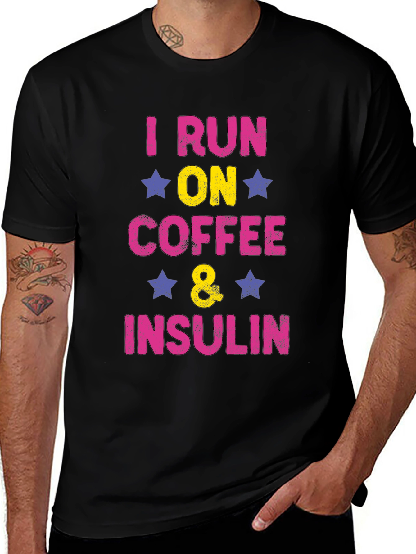 I Run on Coffee and Insulin T-Shirt