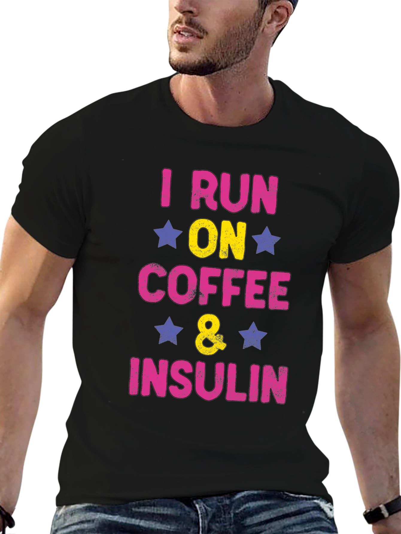 I Run on Coffee and Insulin T-Shirt