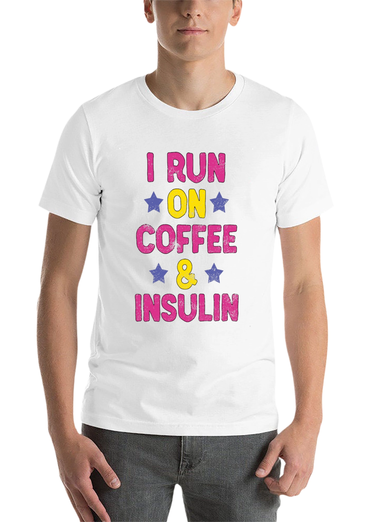 I Run on Coffee and Insulin T-Shirt