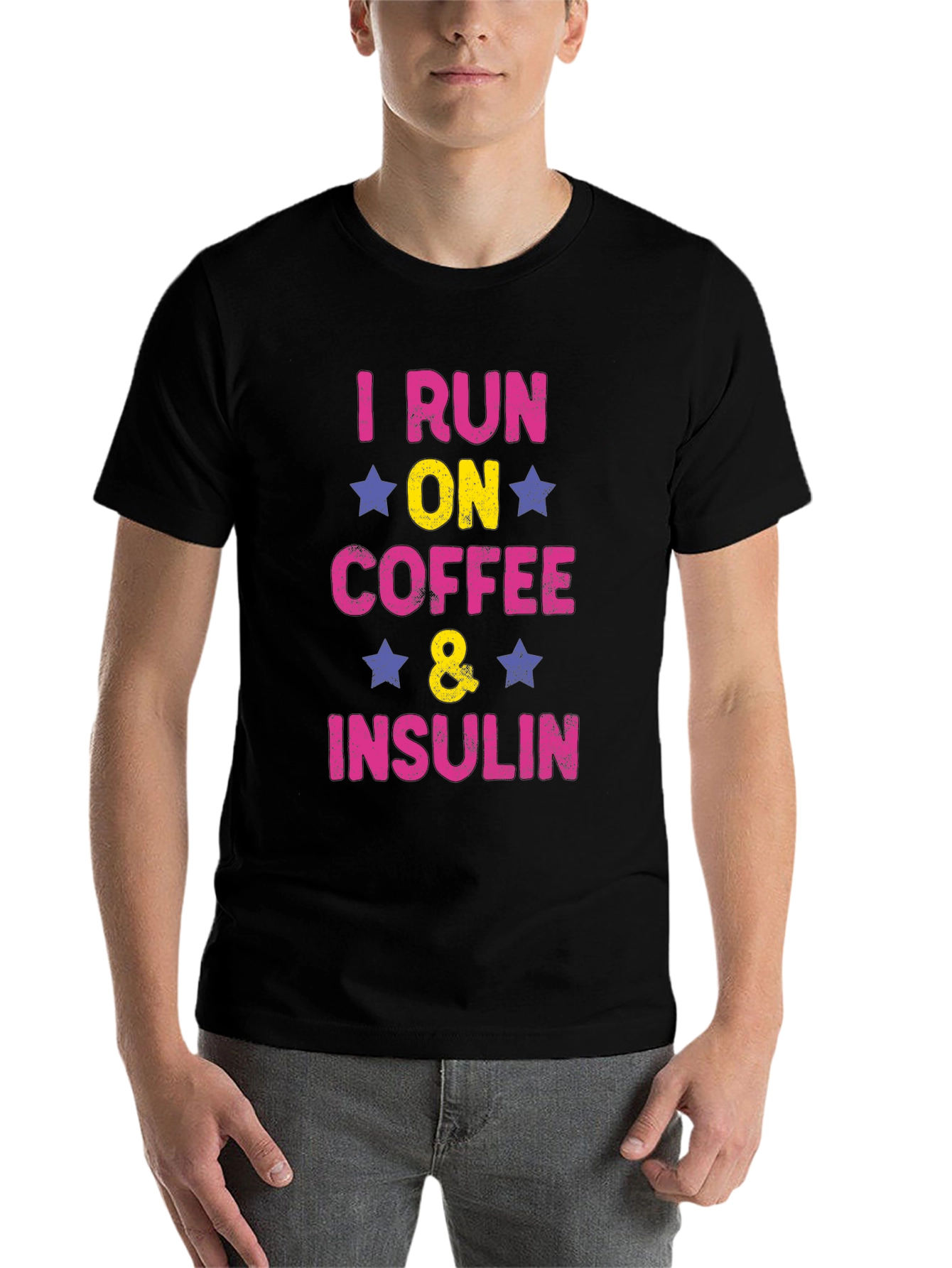 I Run on Coffee and Insulin T-Shirt