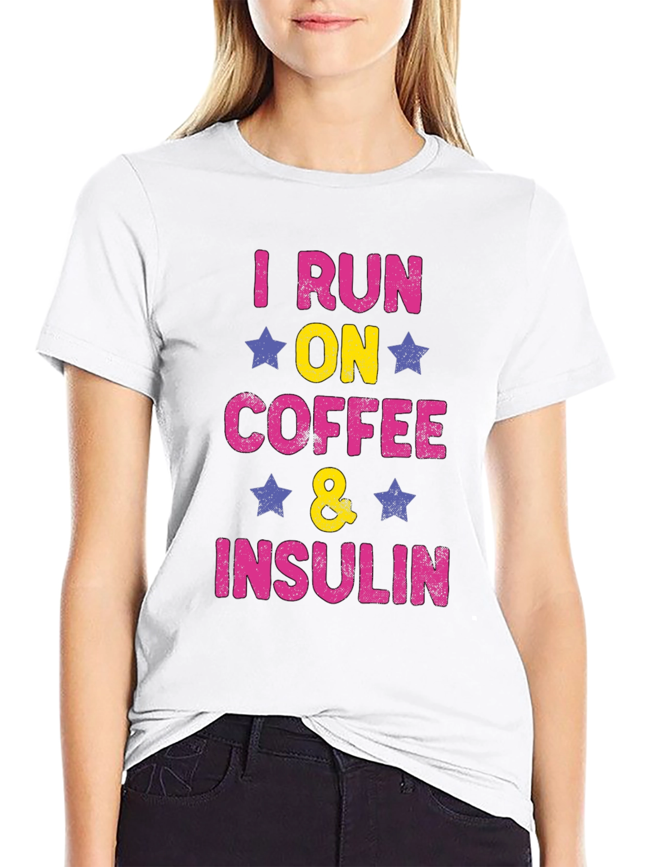 I Run on Coffee and Insulin T-Shirt