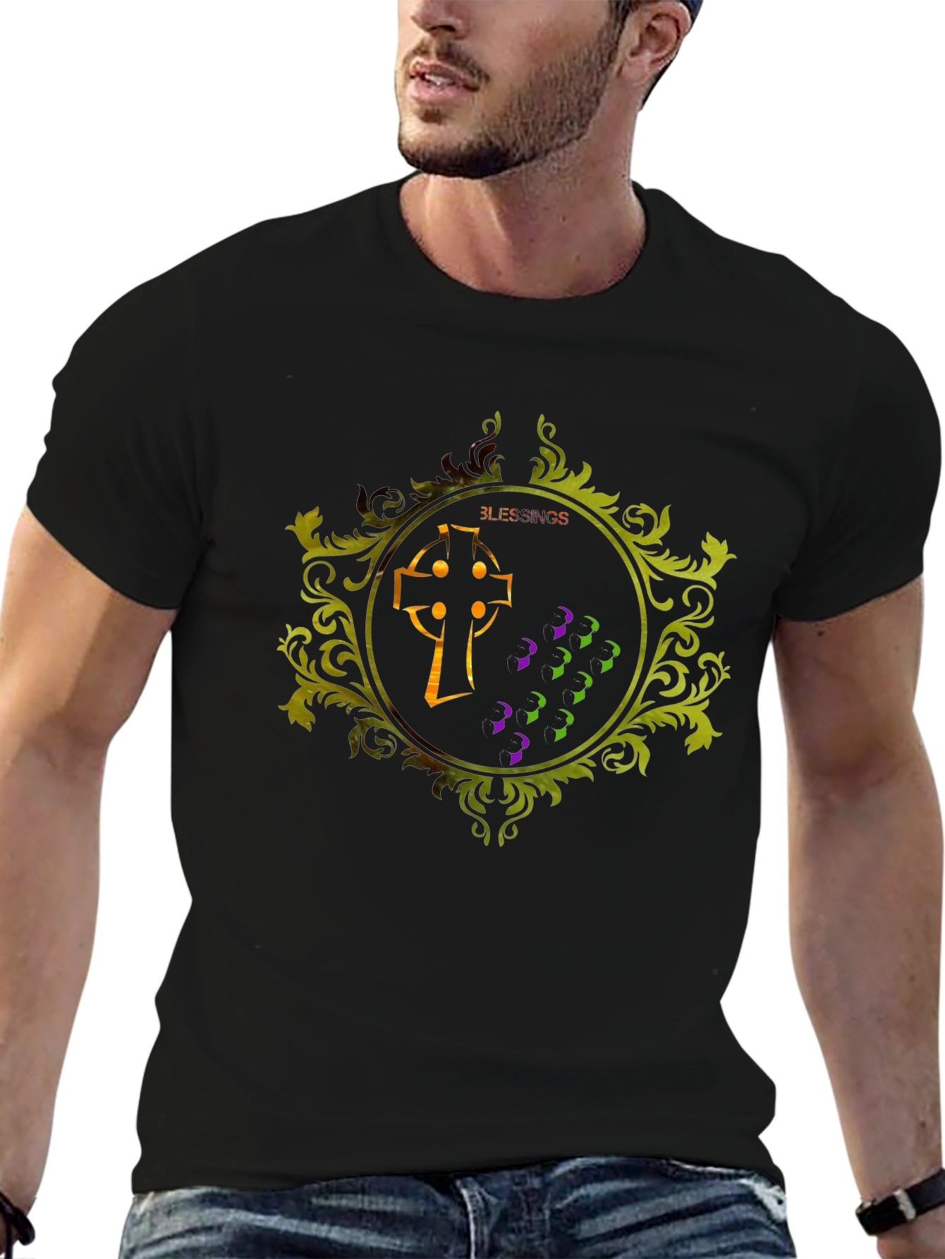 Blessed Celtic Cross Graphic Tee