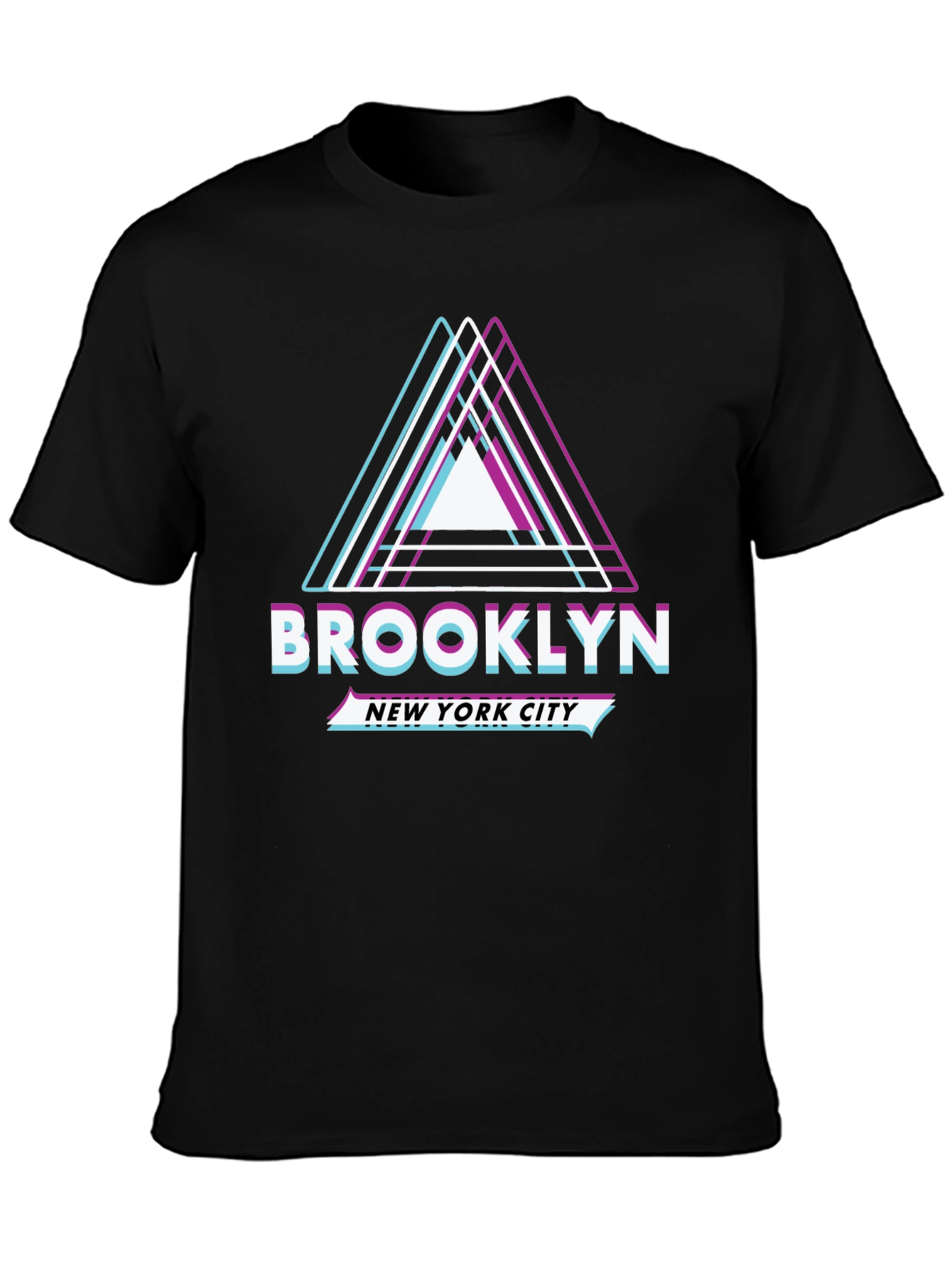Brooklyn New York City Graphic Tee - Black