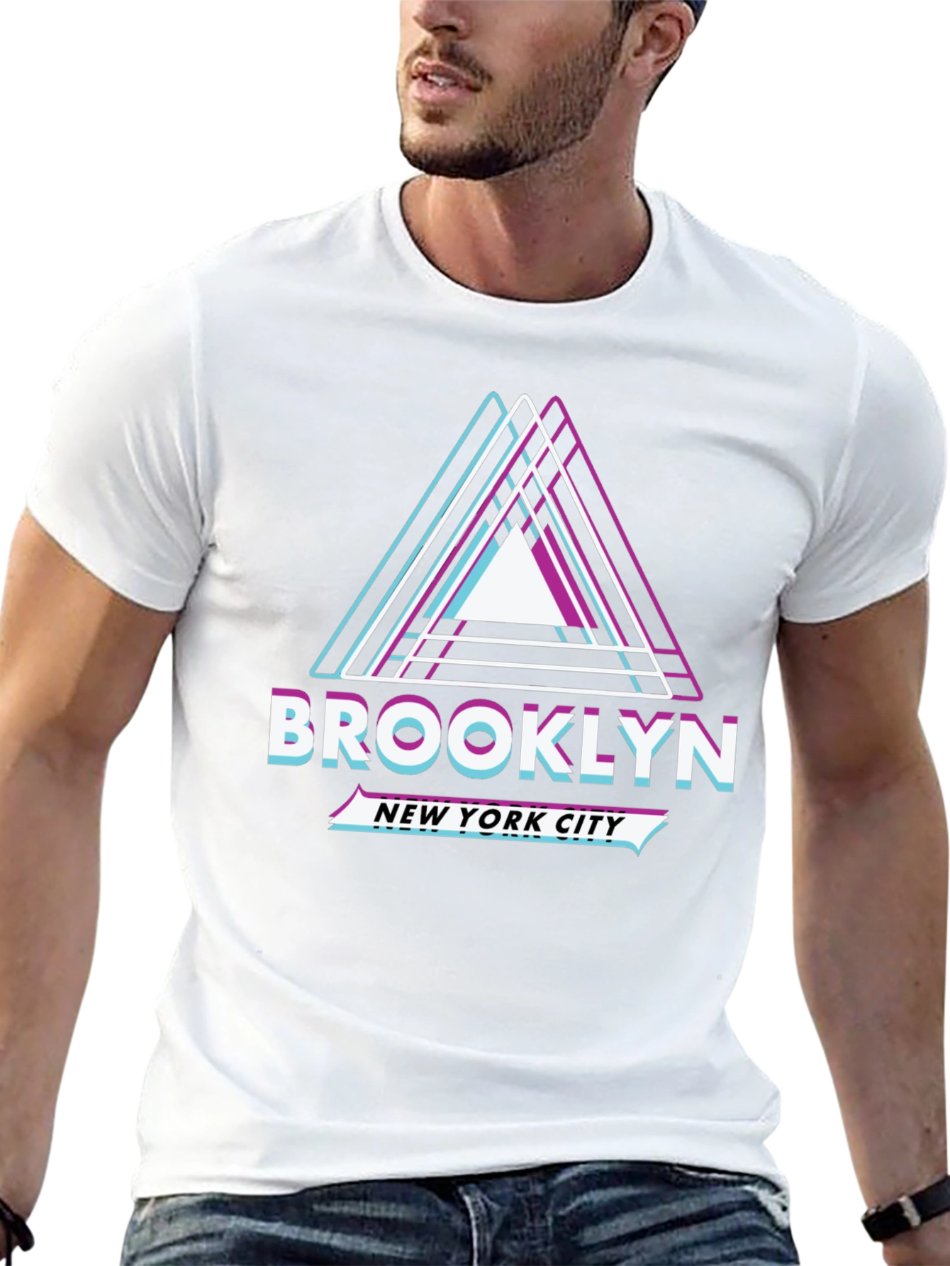 Brooklyn New York City Graphic Tee - Black