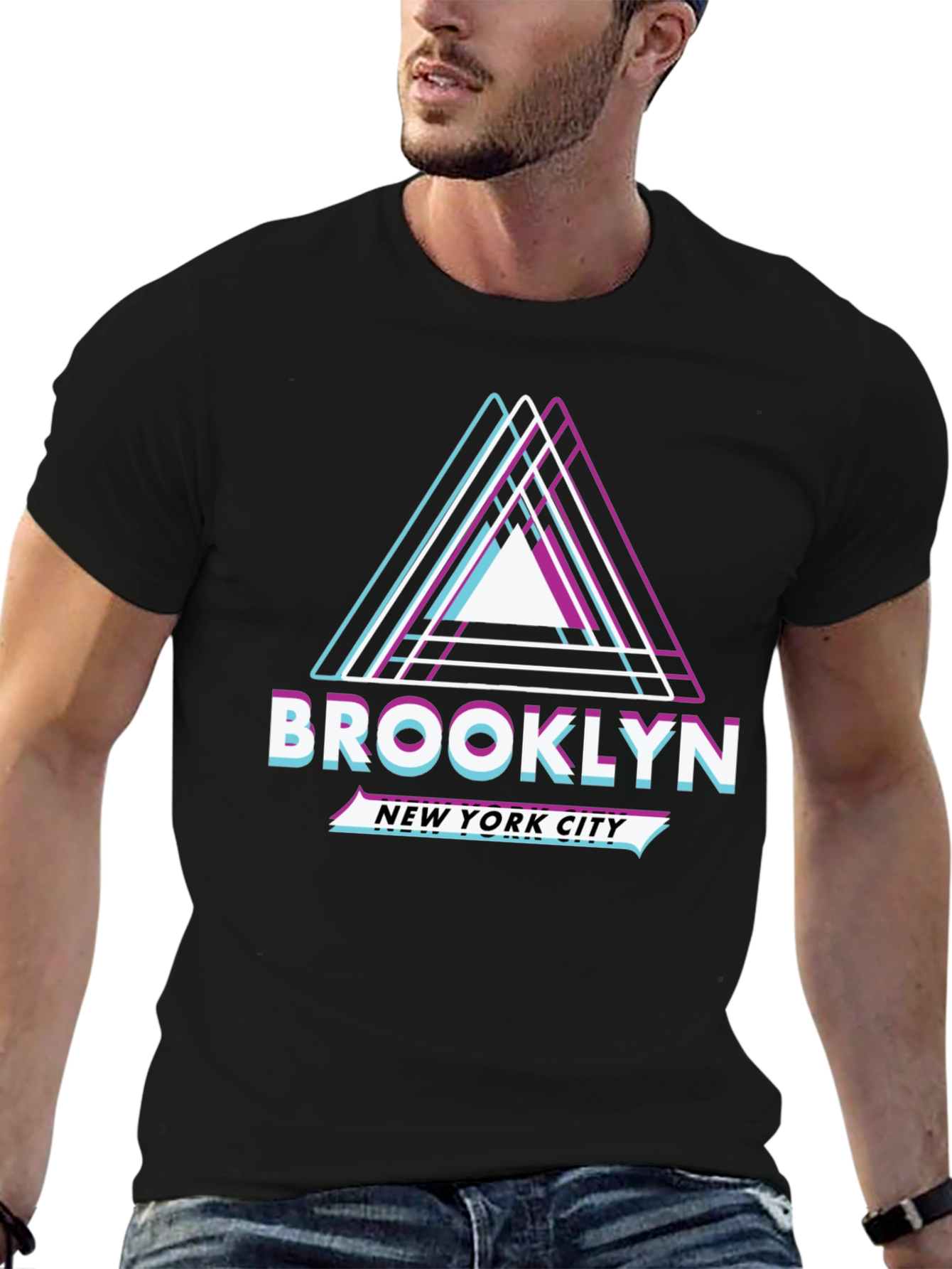 Brooklyn New York City Graphic Tee - Black