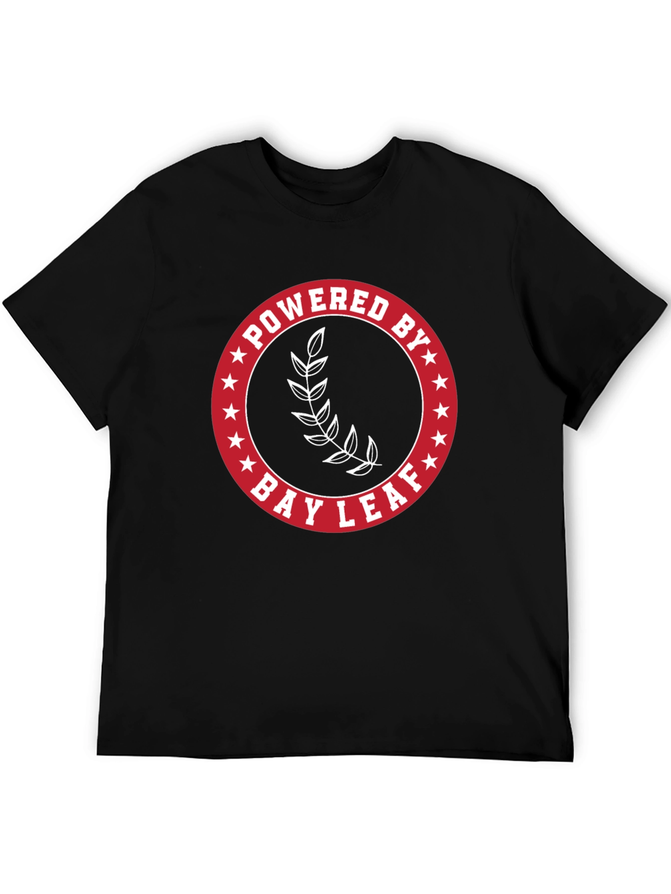 Powered By Bay Leaf T-Shirt - Black