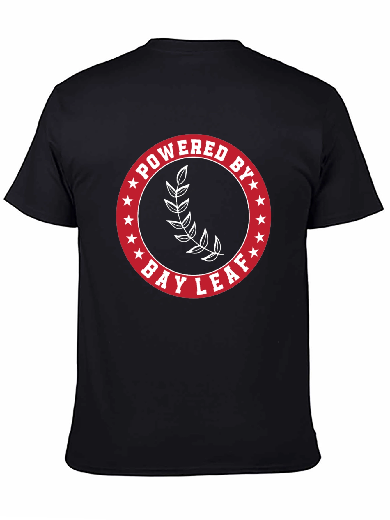 Powered By Bay Leaf T-Shirt - Black