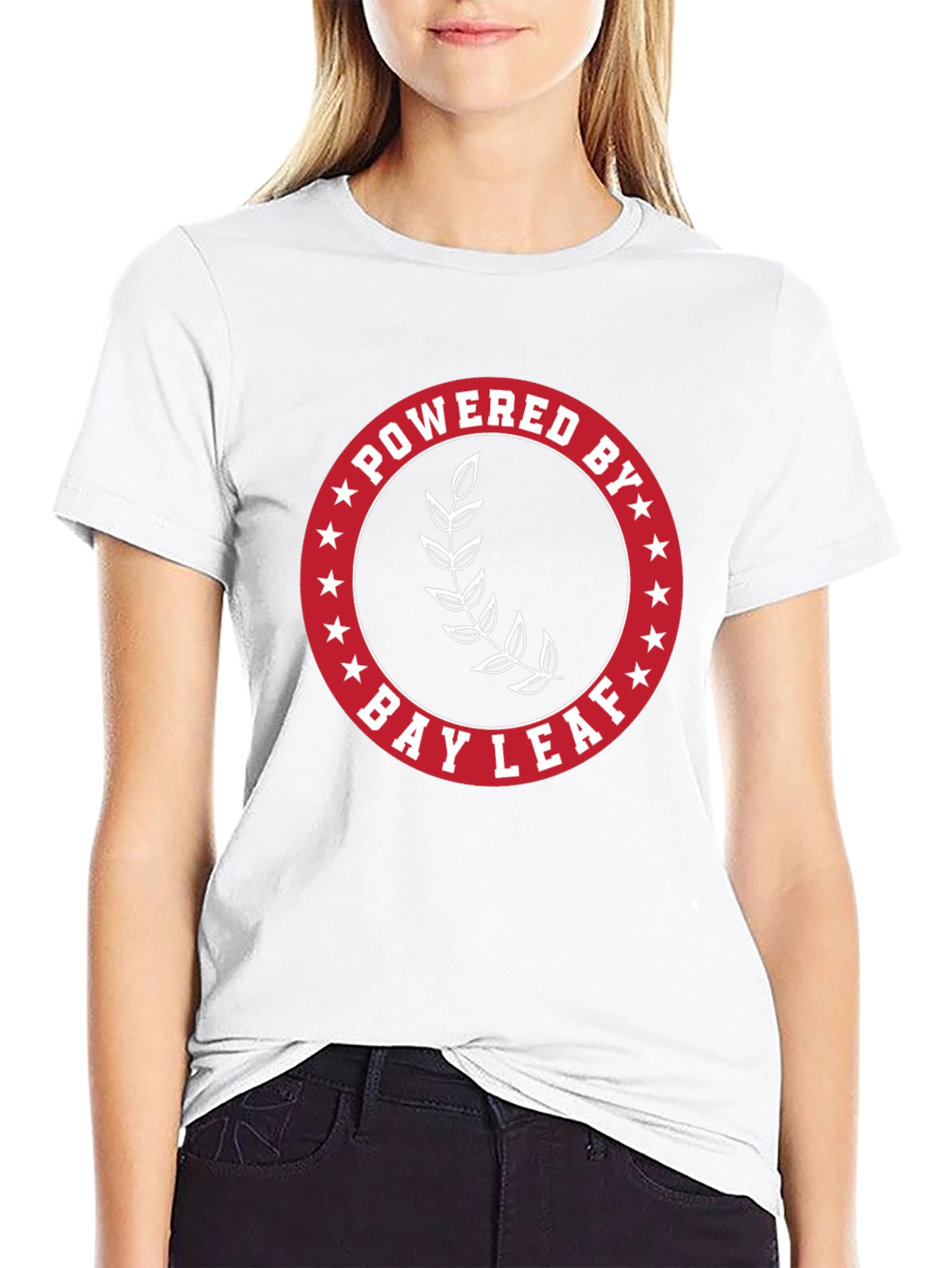 Powered By Bay Leaf T-Shirt - Black