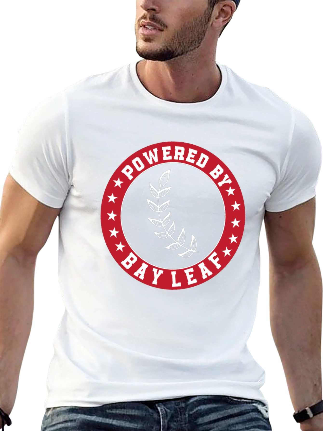 Powered By Bay Leaf T-Shirt - Black