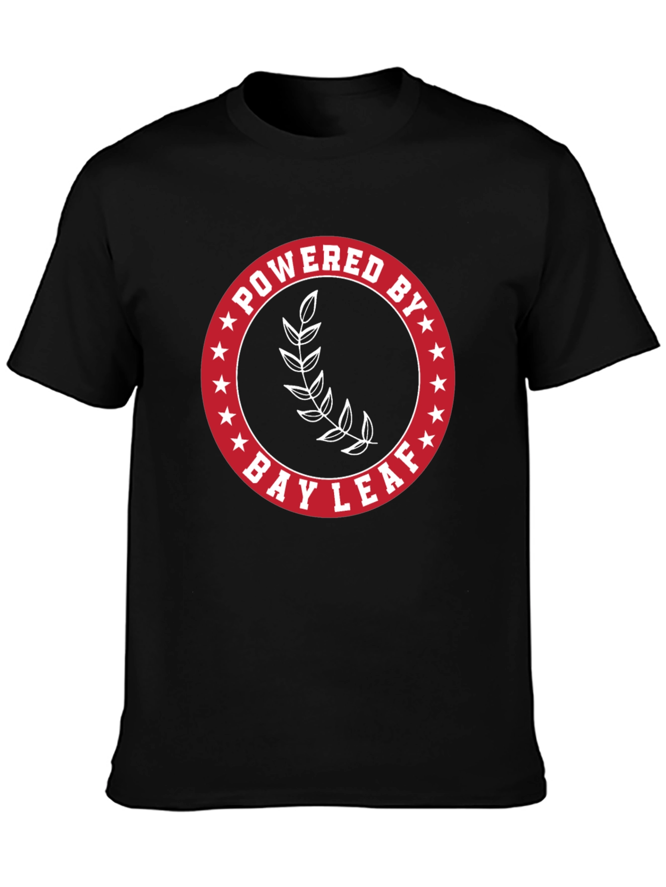 Powered By Bay Leaf T-Shirt - Black