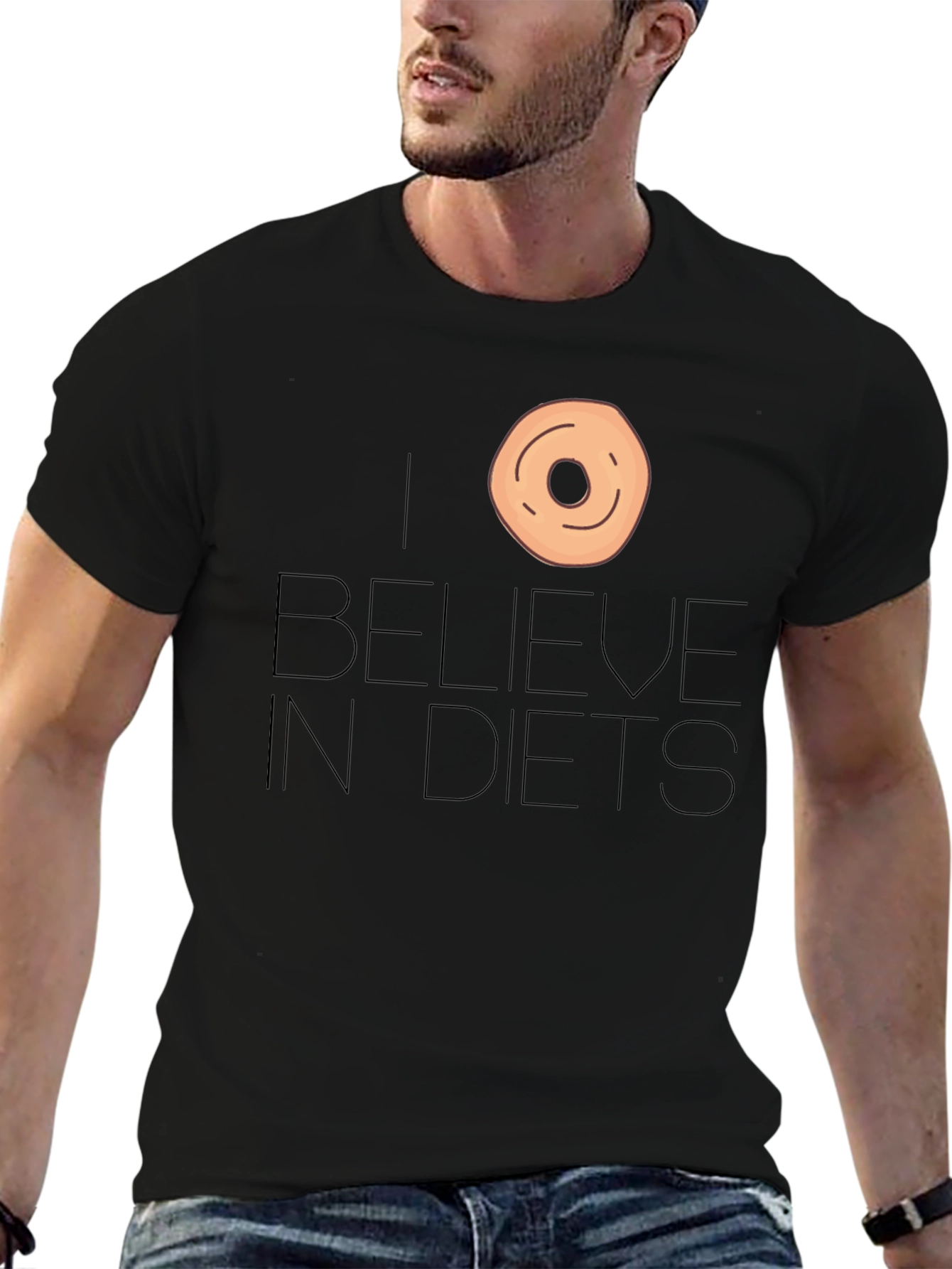 I Donut Believe in Diets Funny T-Shirt