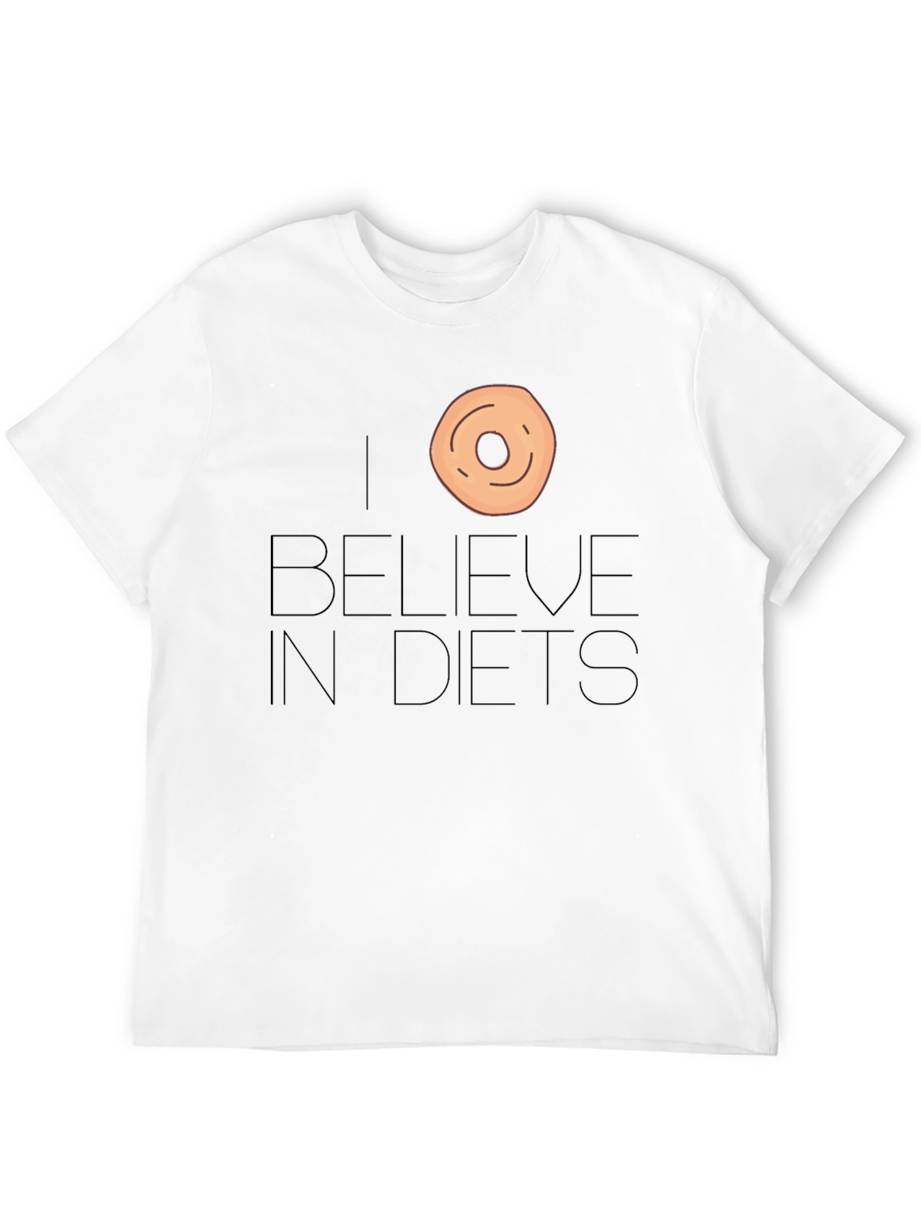 I Donut Believe in Diets Funny T-Shirt