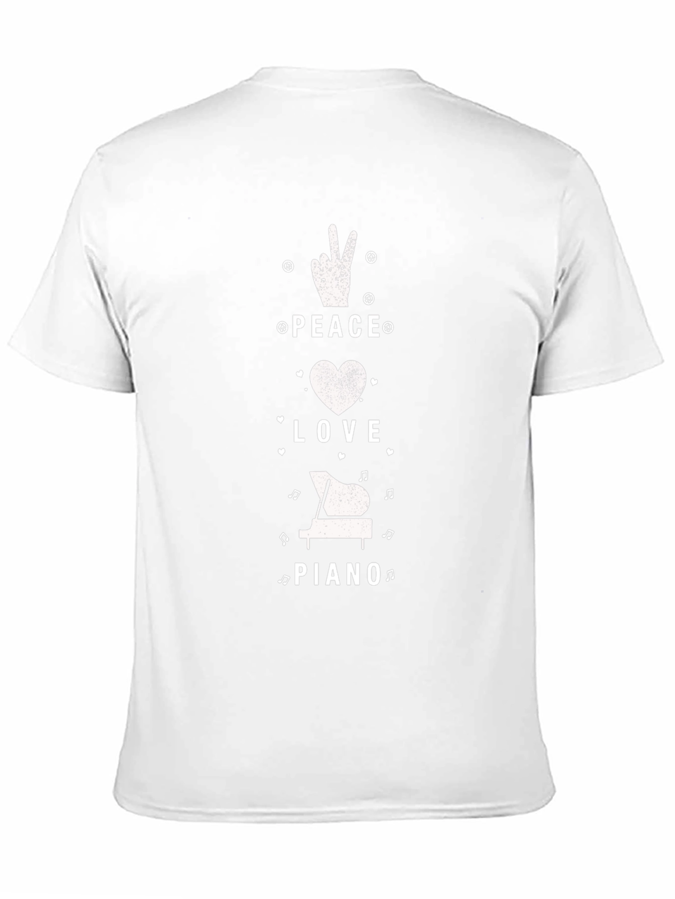 Peace Love Piano T-Shirt - Musical Harmony Tee