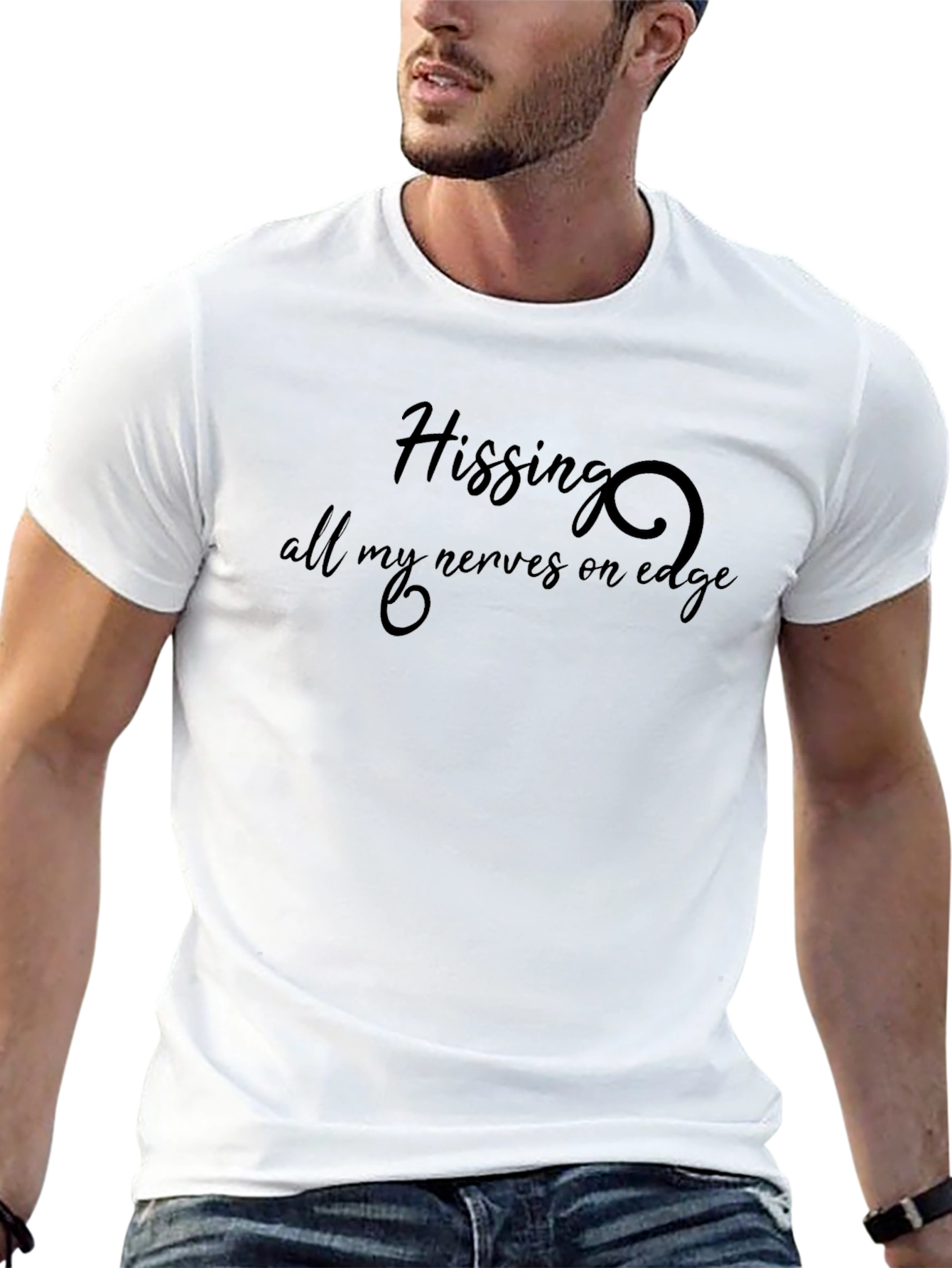 Hissing Nerves On Edge Graphic T-Shirt