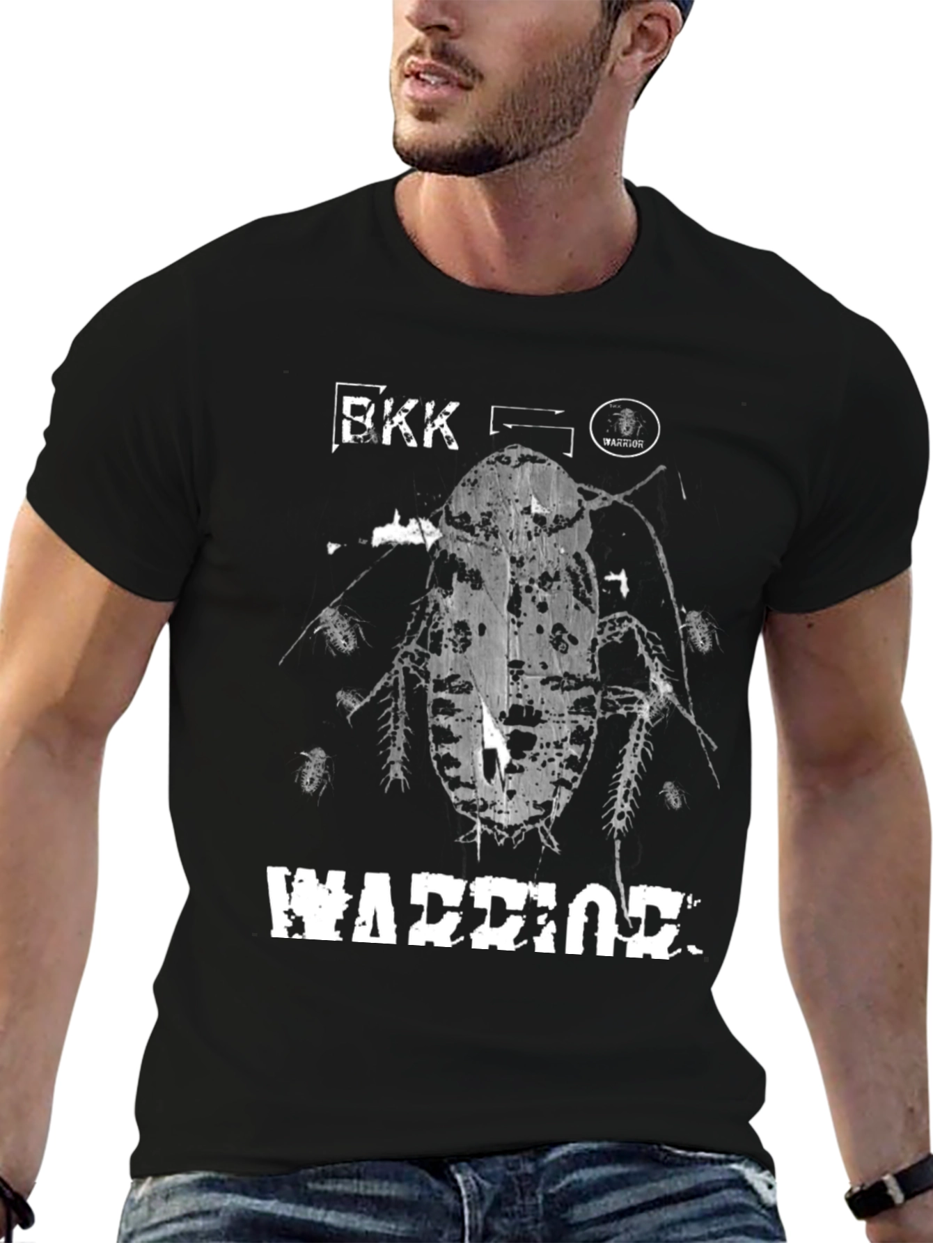 BKK Warrior Graphic Tee - Bold Cockroach Design