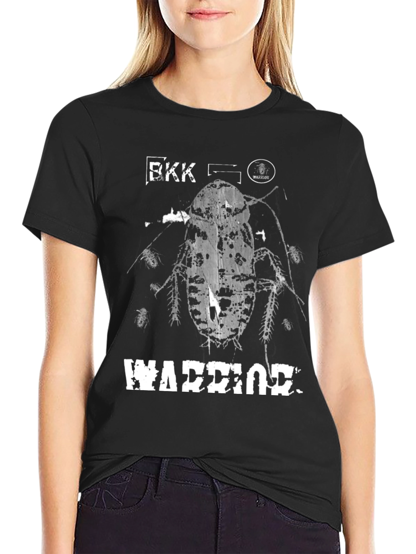 BKK Warrior Graphic Tee - Bold Cockroach Design