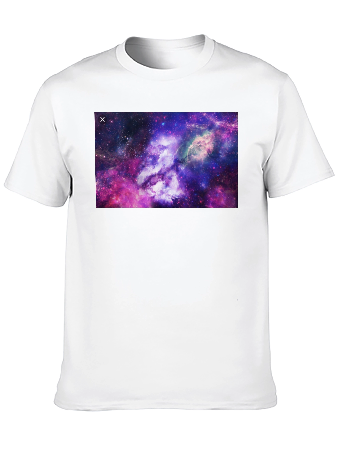Nebula Print Black T-Shirt