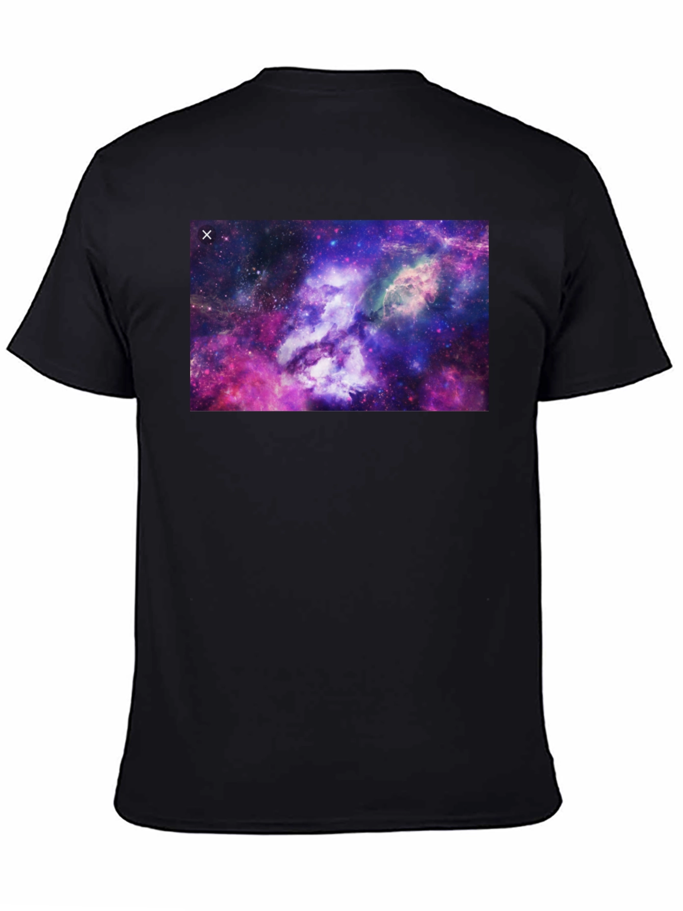 Nebula Print Black T-Shirt