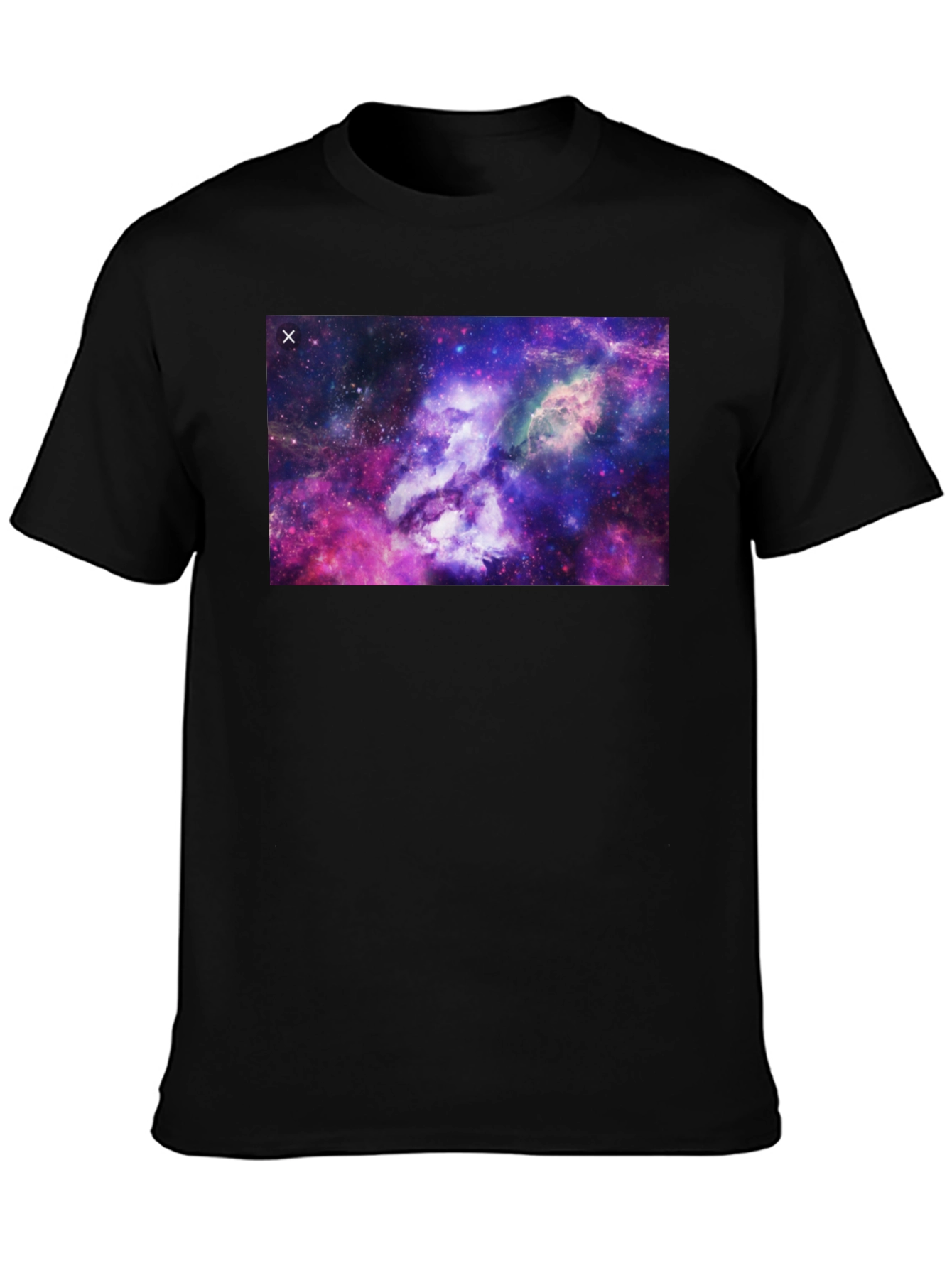 Nebula Print Black T-Shirt