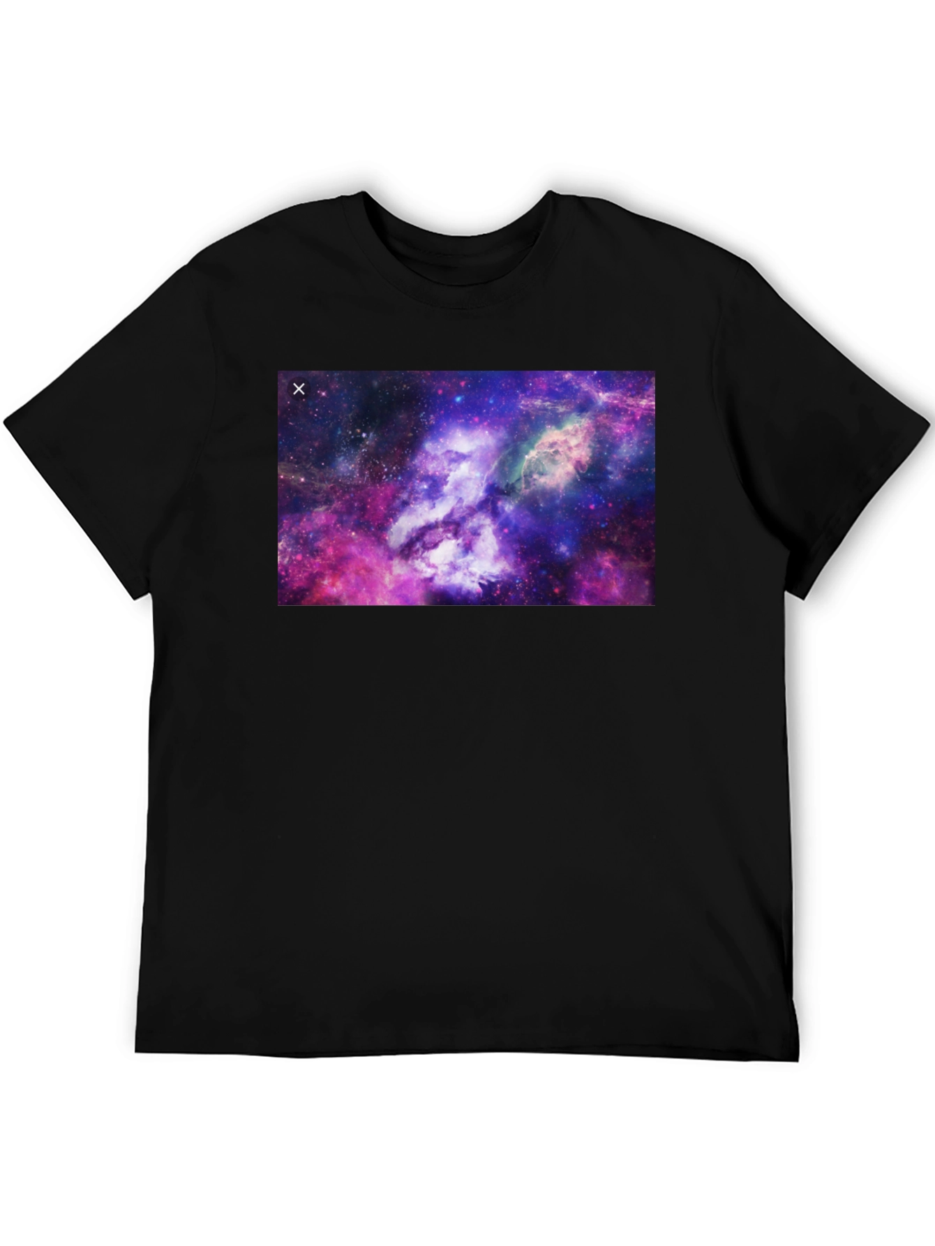 Nebula Print Black T-Shirt