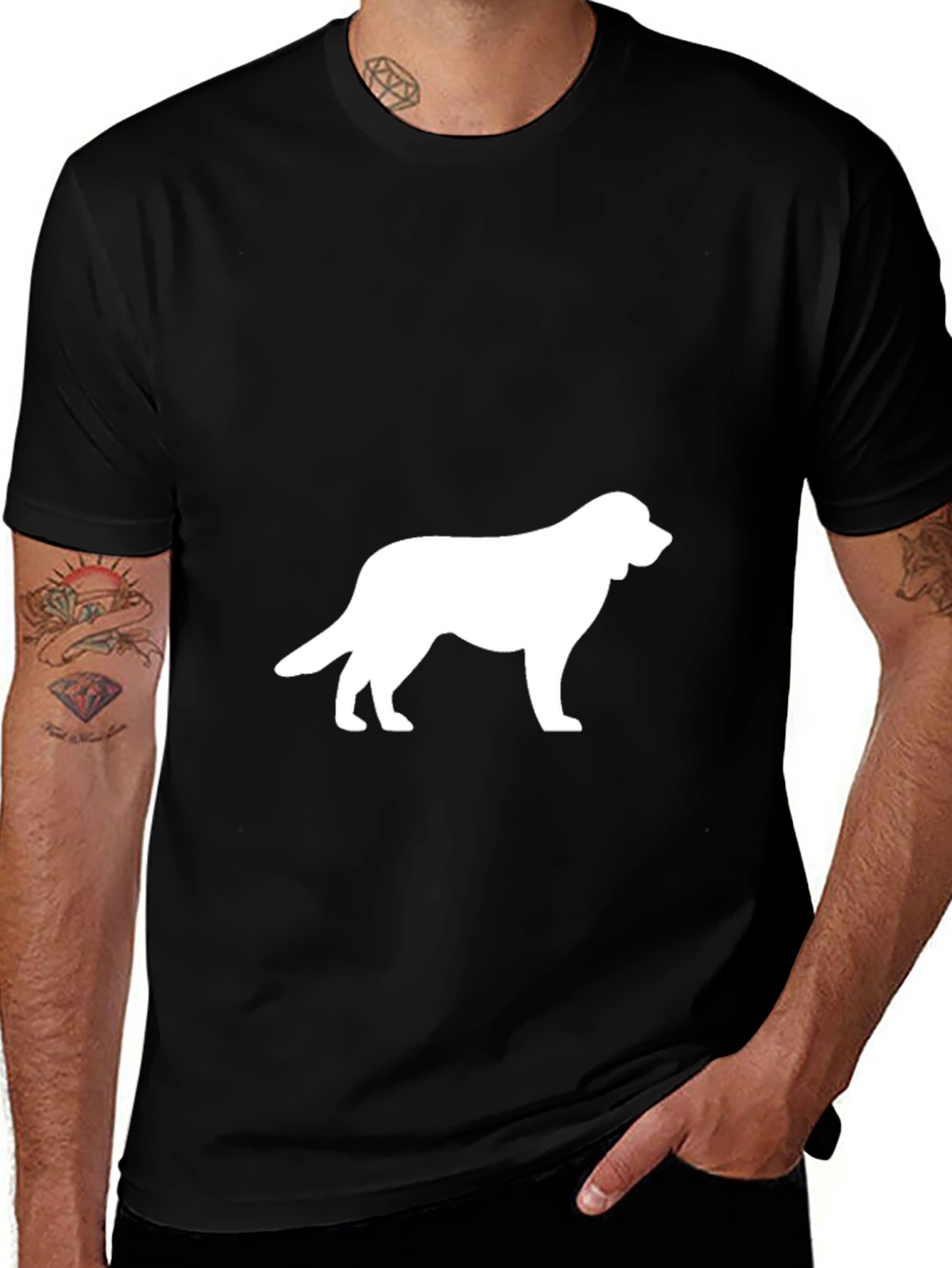 Dog Lovers Black T-Shirt