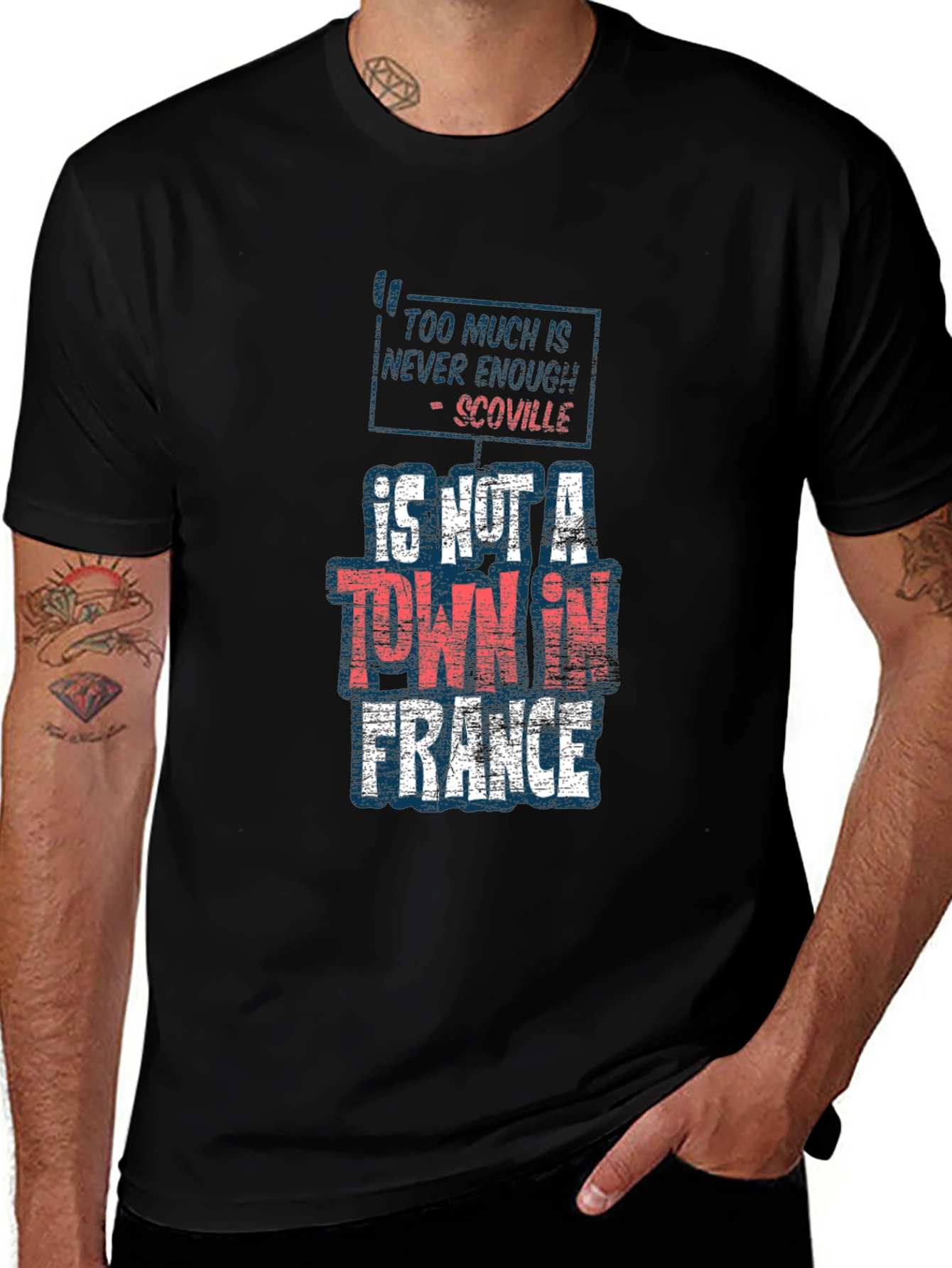 Too Much Is Never Enough Scoville Funny T-Shirt
