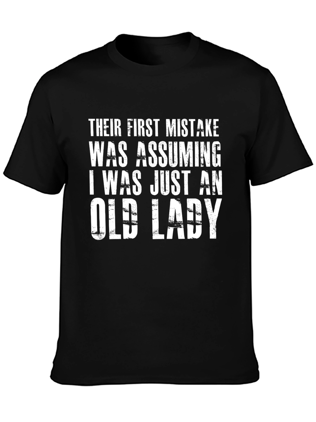 Funny Old Lady Graphic T-Shirt