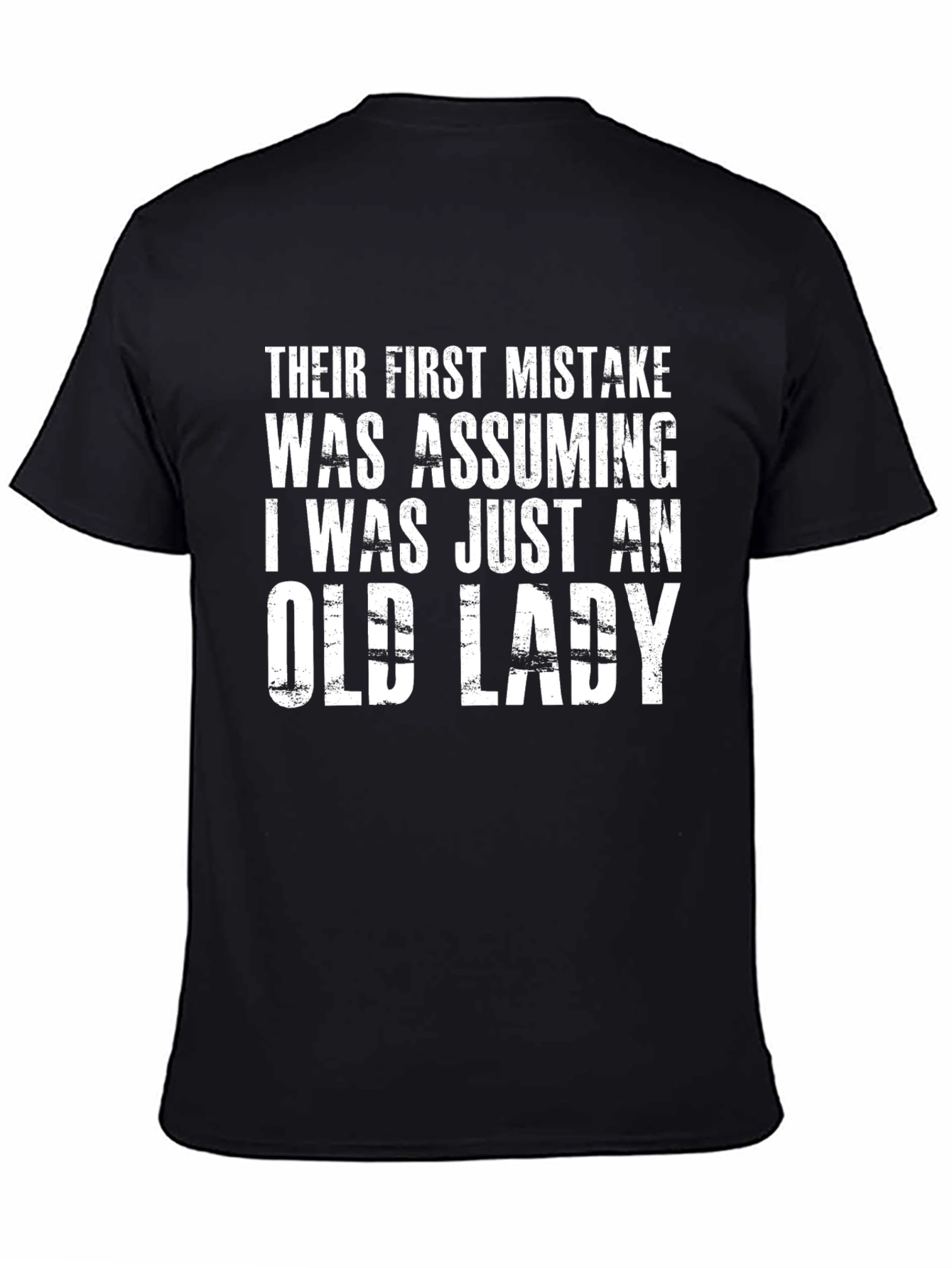 Funny Old Lady Graphic T-Shirt