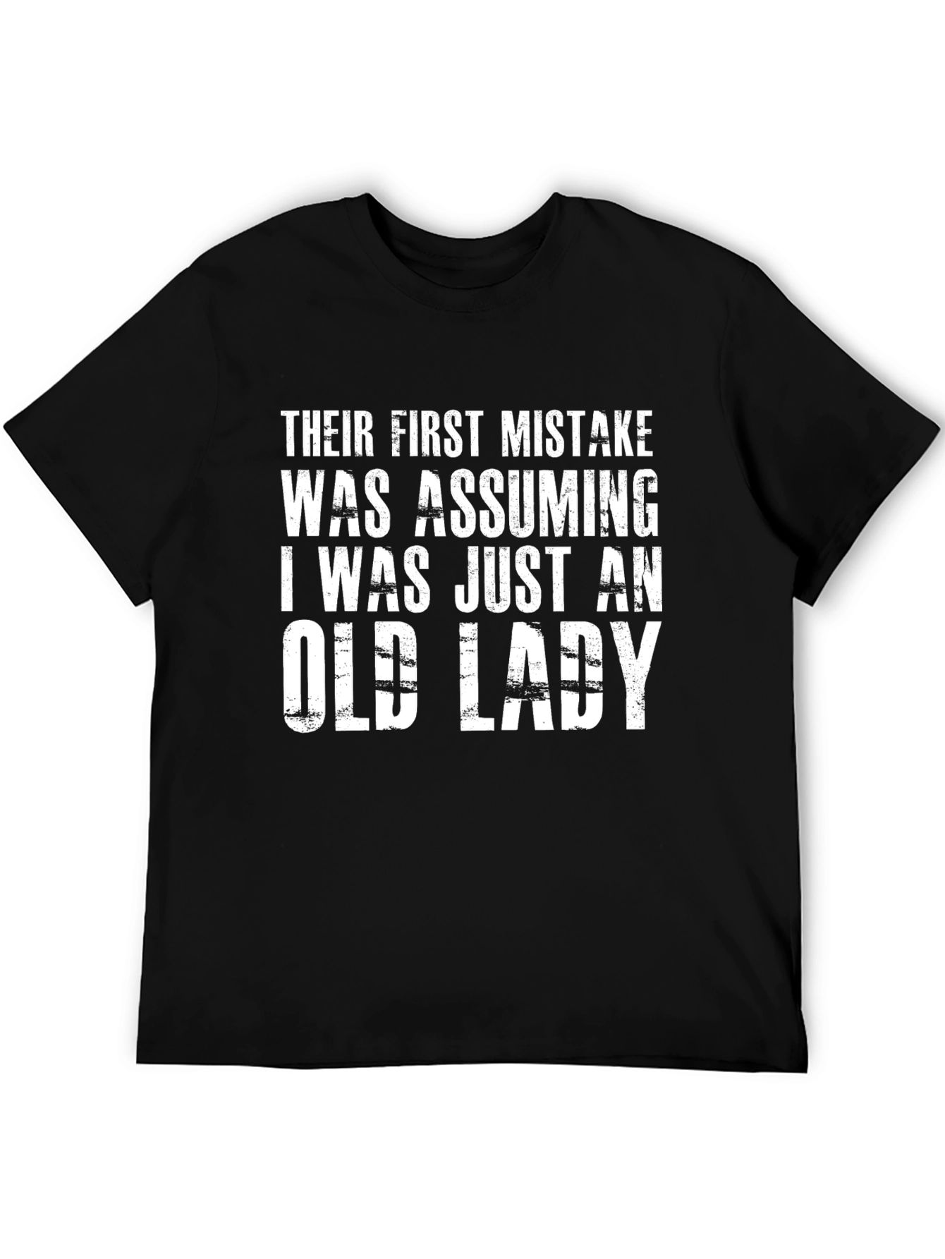 Funny Old Lady Graphic T-Shirt