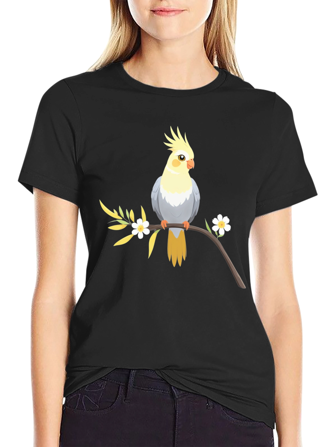 Cockatiel Bird T-Shirt - Graphic Print Tee