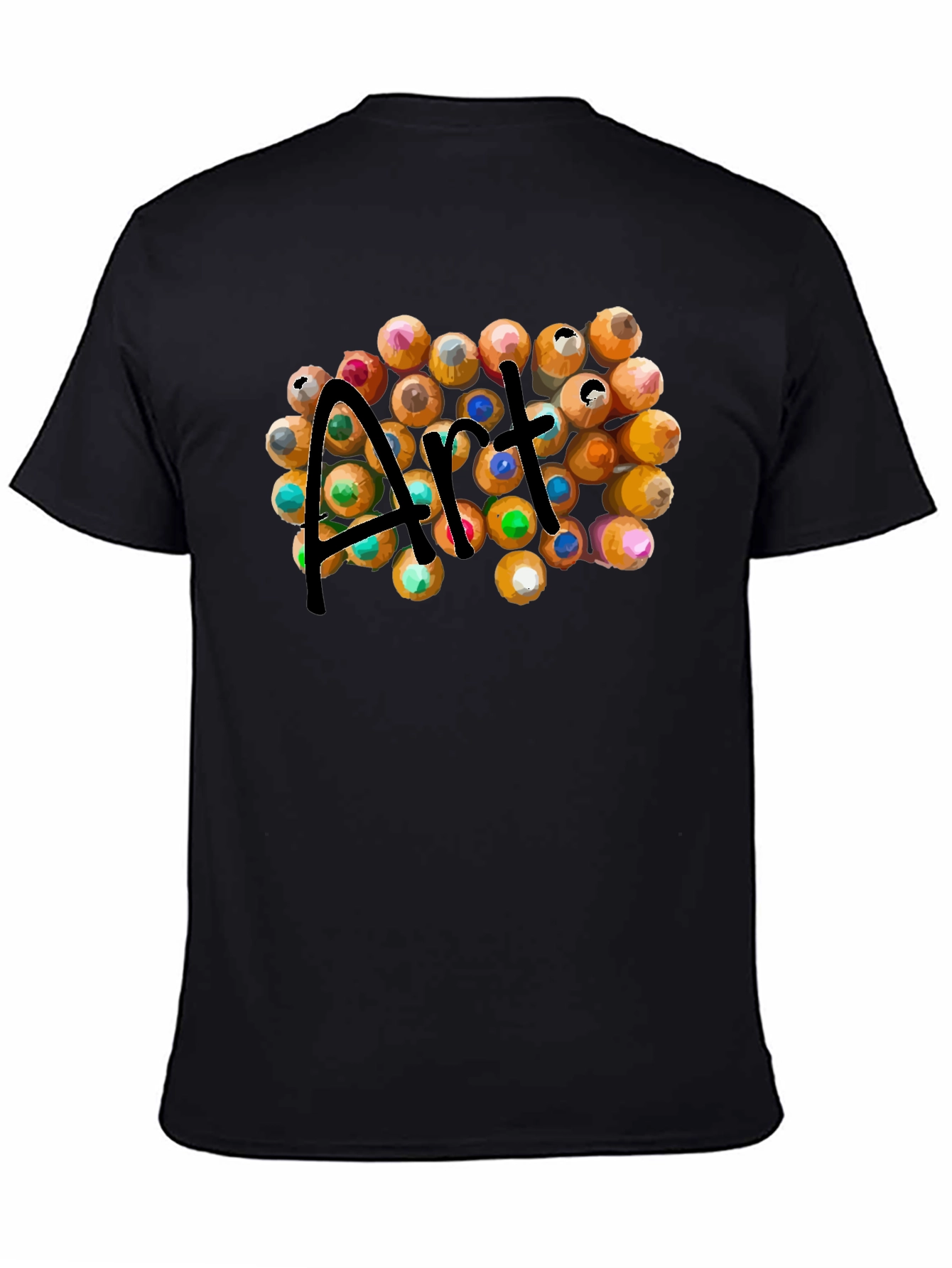 Art Pencils Graphic T-Shirt - Creative Design