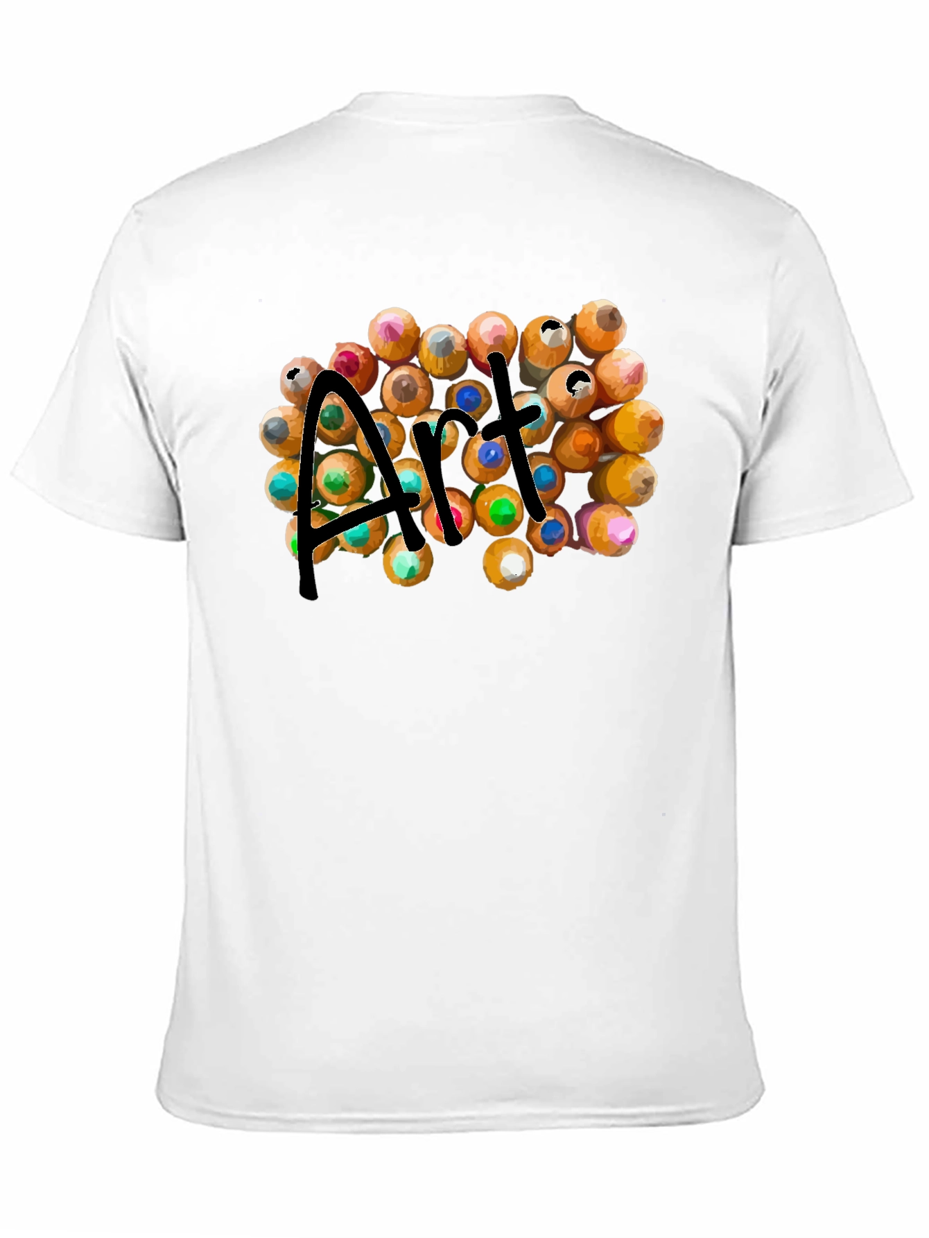 Art Pencils Graphic T-Shirt - Creative Design