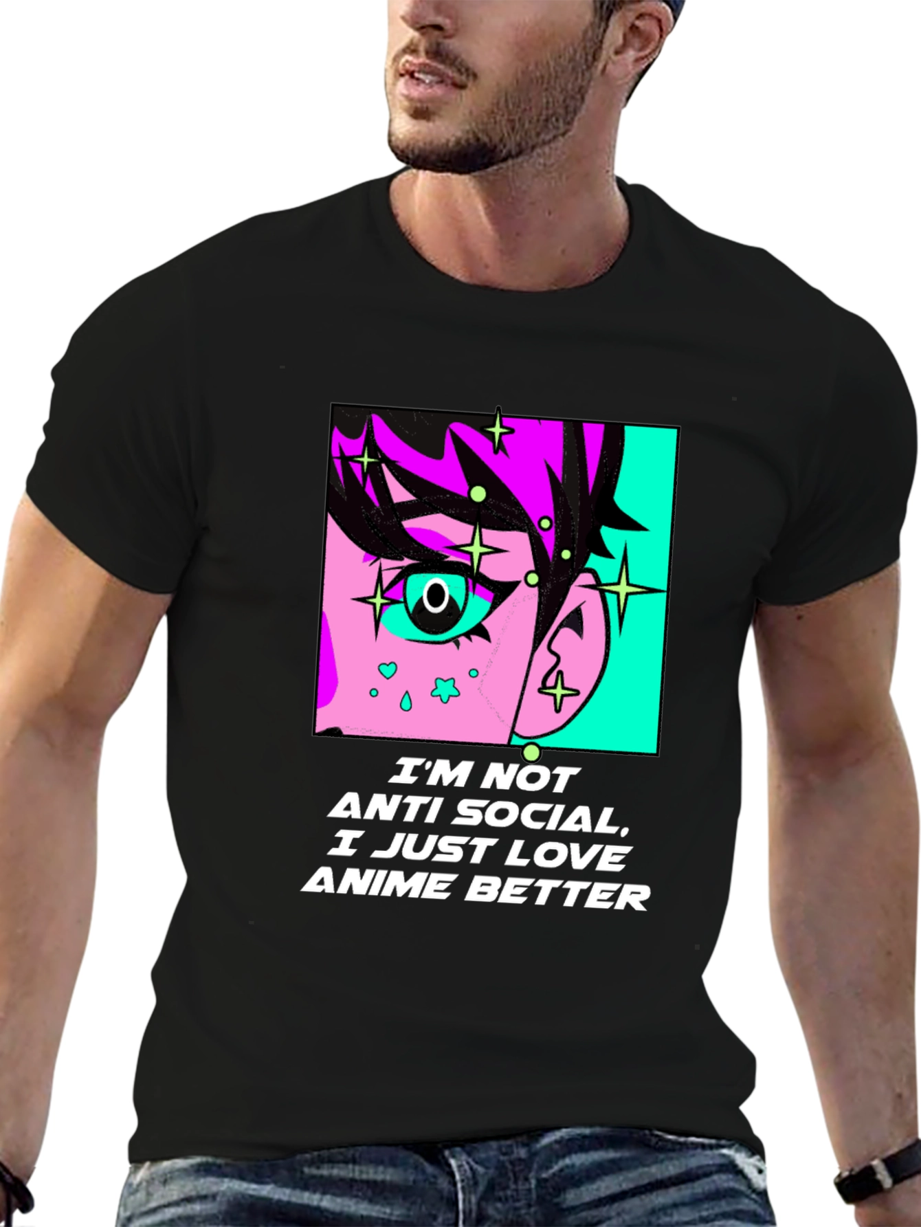 Anime Lovers Graphic Tee - Anti-Social Anime Better T-Shirt