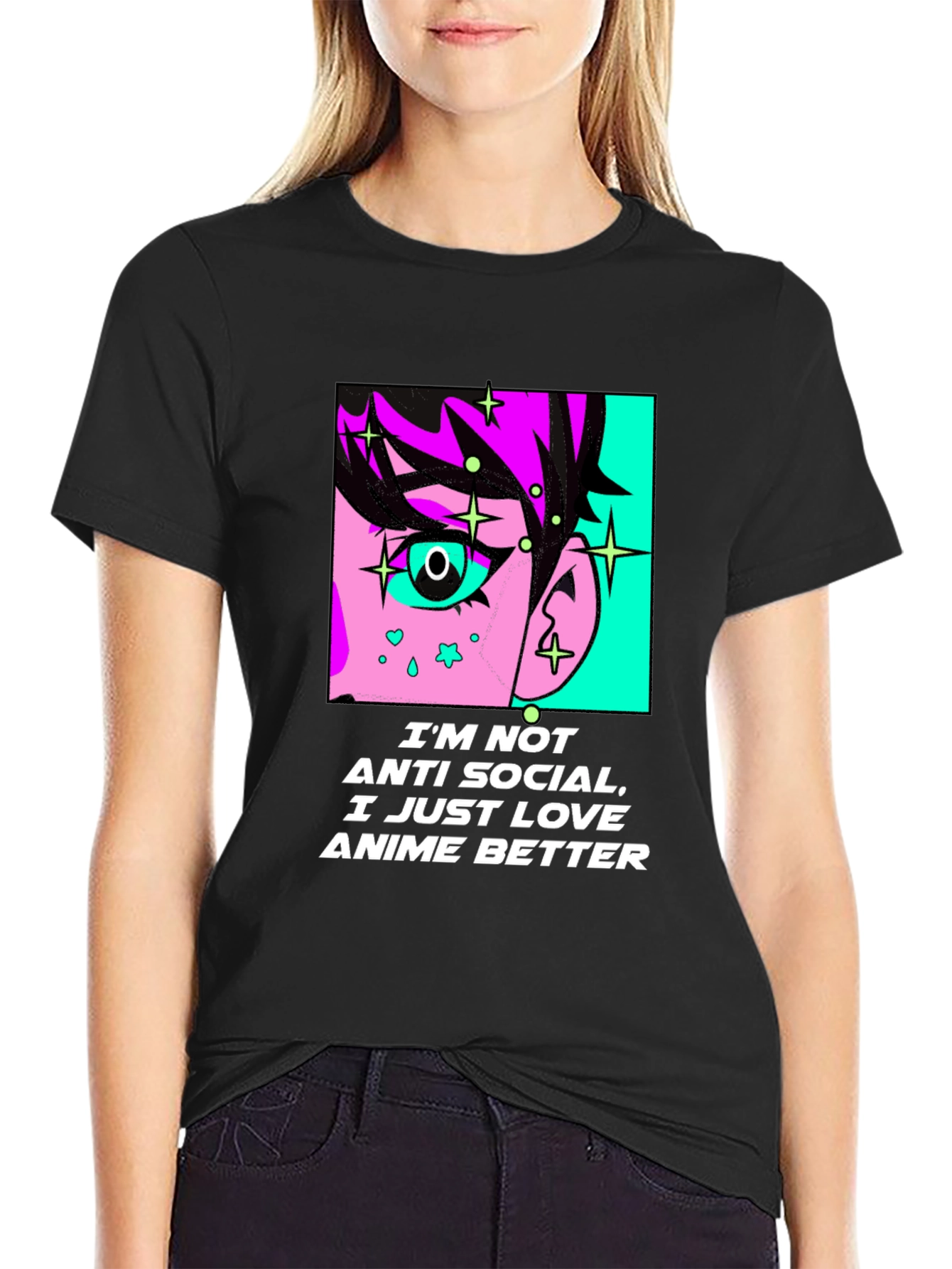 Anime Lovers Graphic Tee - Anti-Social Anime Better T-Shirt