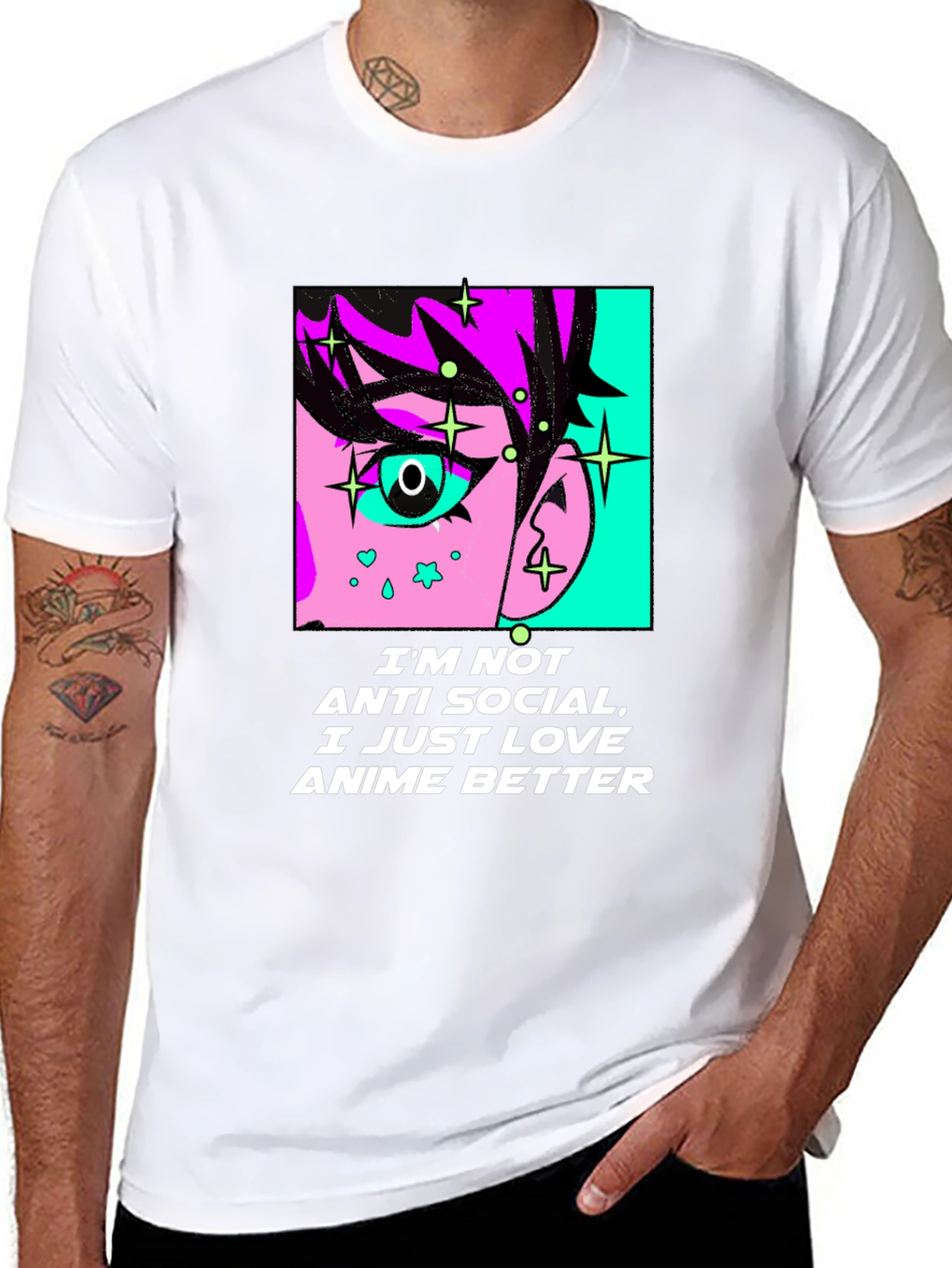 Anime Lovers Graphic Tee - Anti-Social Anime Better T-Shirt