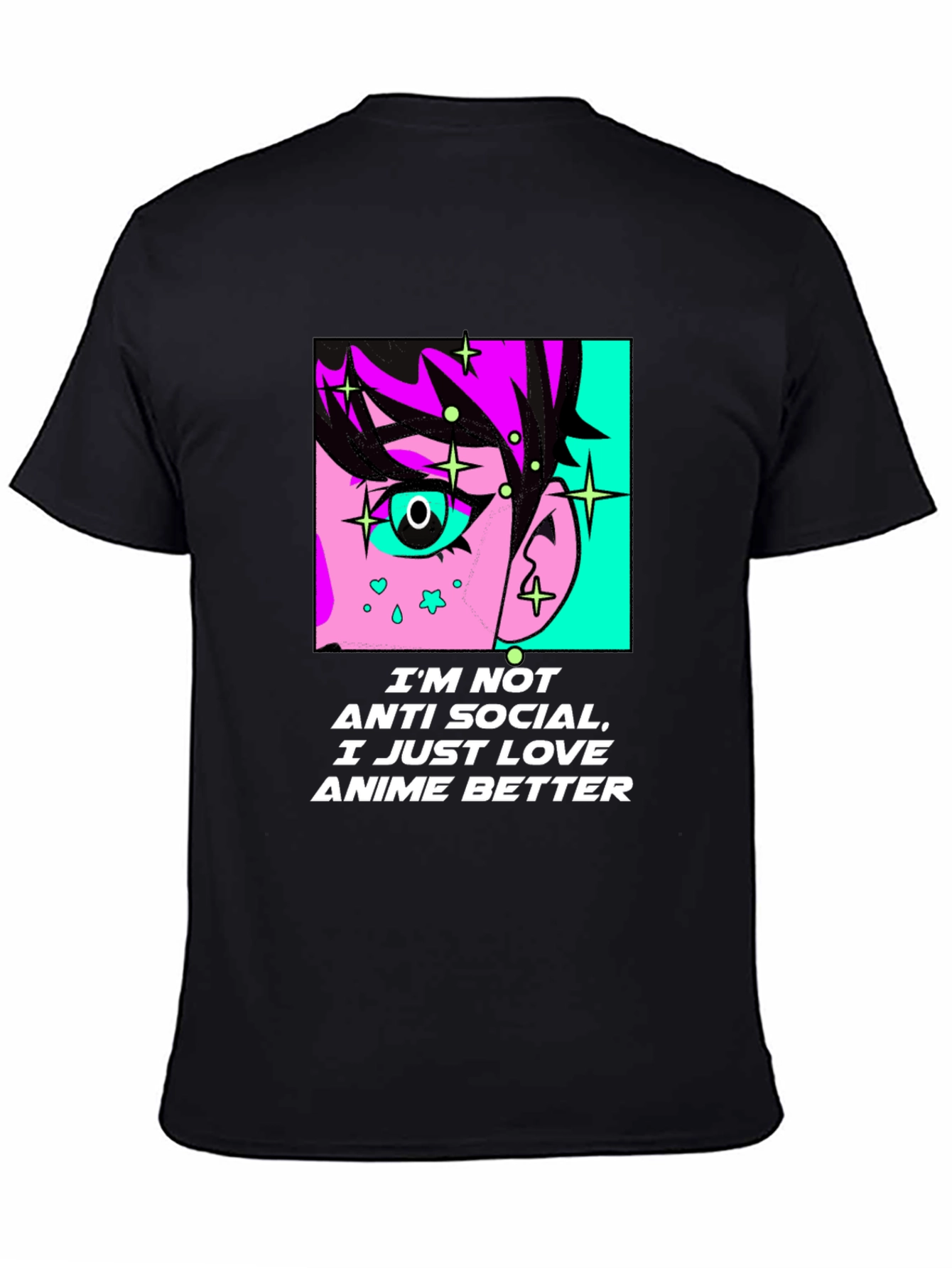 Anime Lovers Graphic Tee - Anti-Social Anime Better T-Shirt