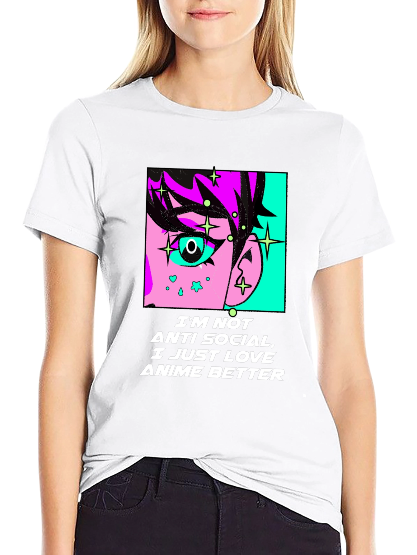 Anime Lovers Graphic Tee - Anti-Social Anime Better T-Shirt