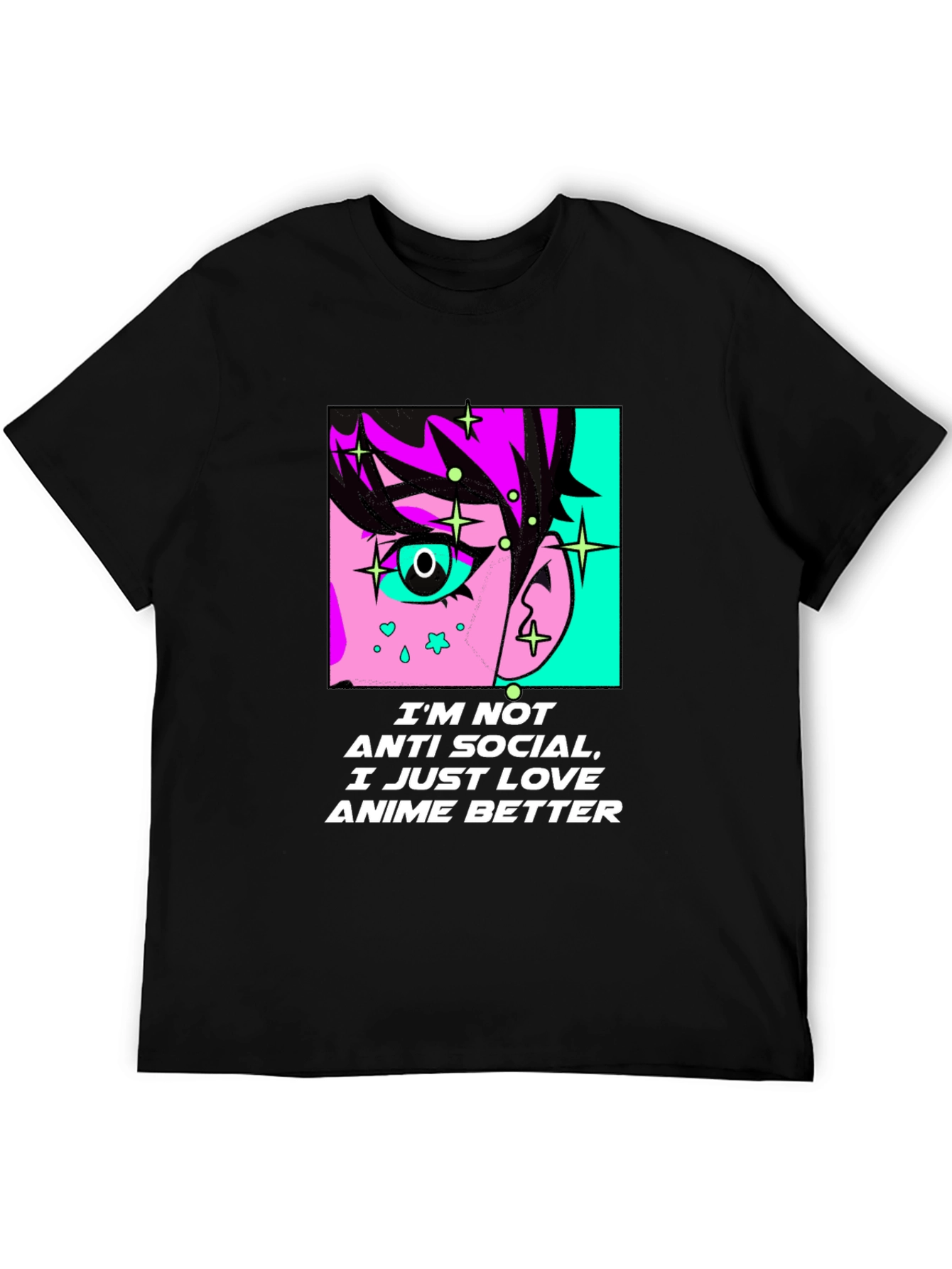 Anime Lovers Graphic Tee - Anti-Social Anime Better T-Shirt