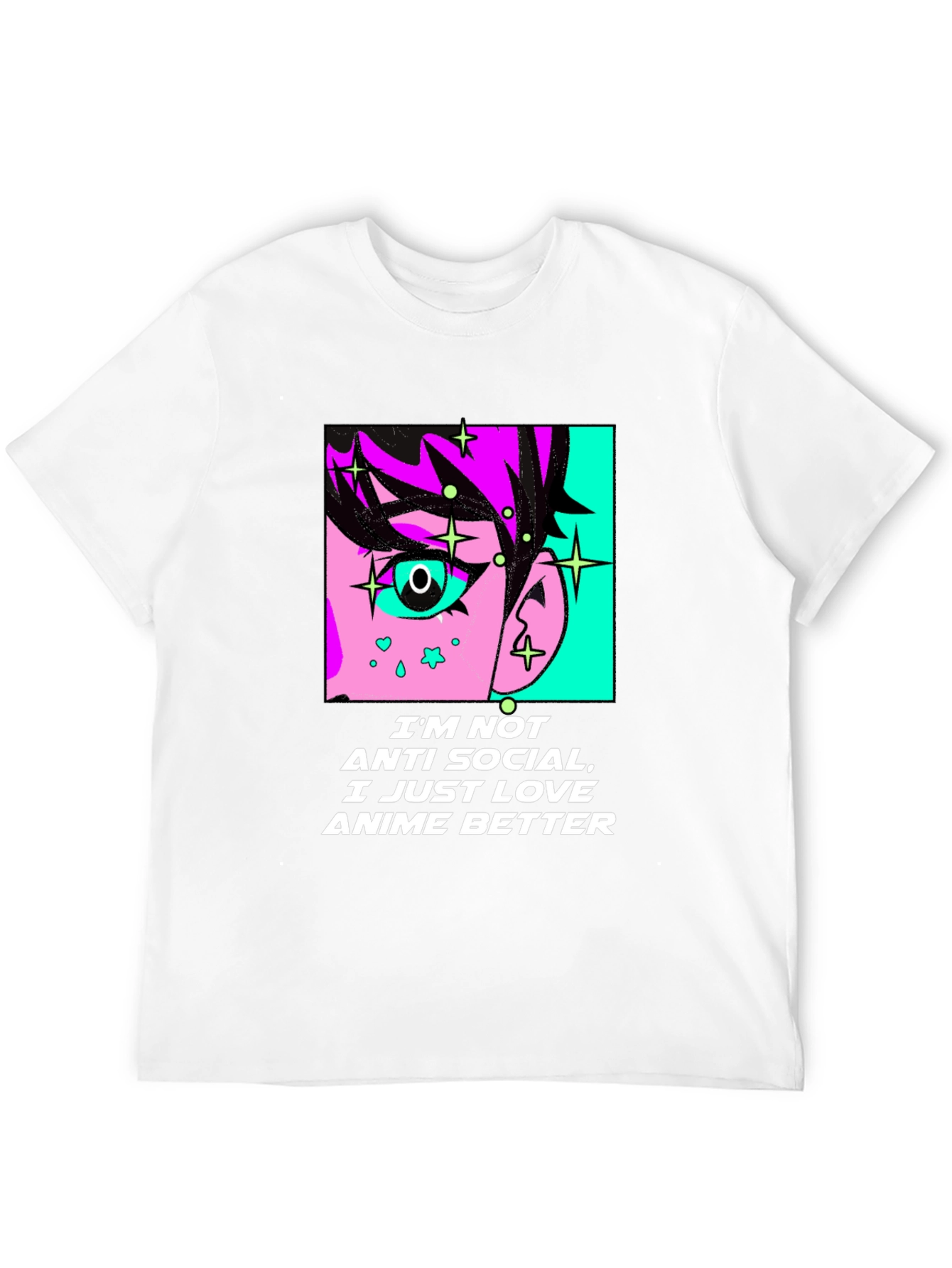 Anime Lovers Graphic Tee - Anti-Social Anime Better T-Shirt