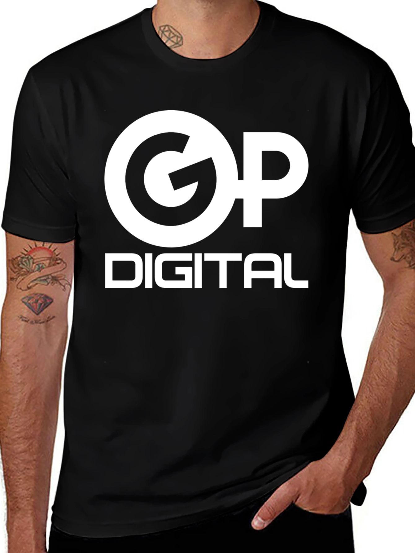 GP Digital Black Graphic Tee
