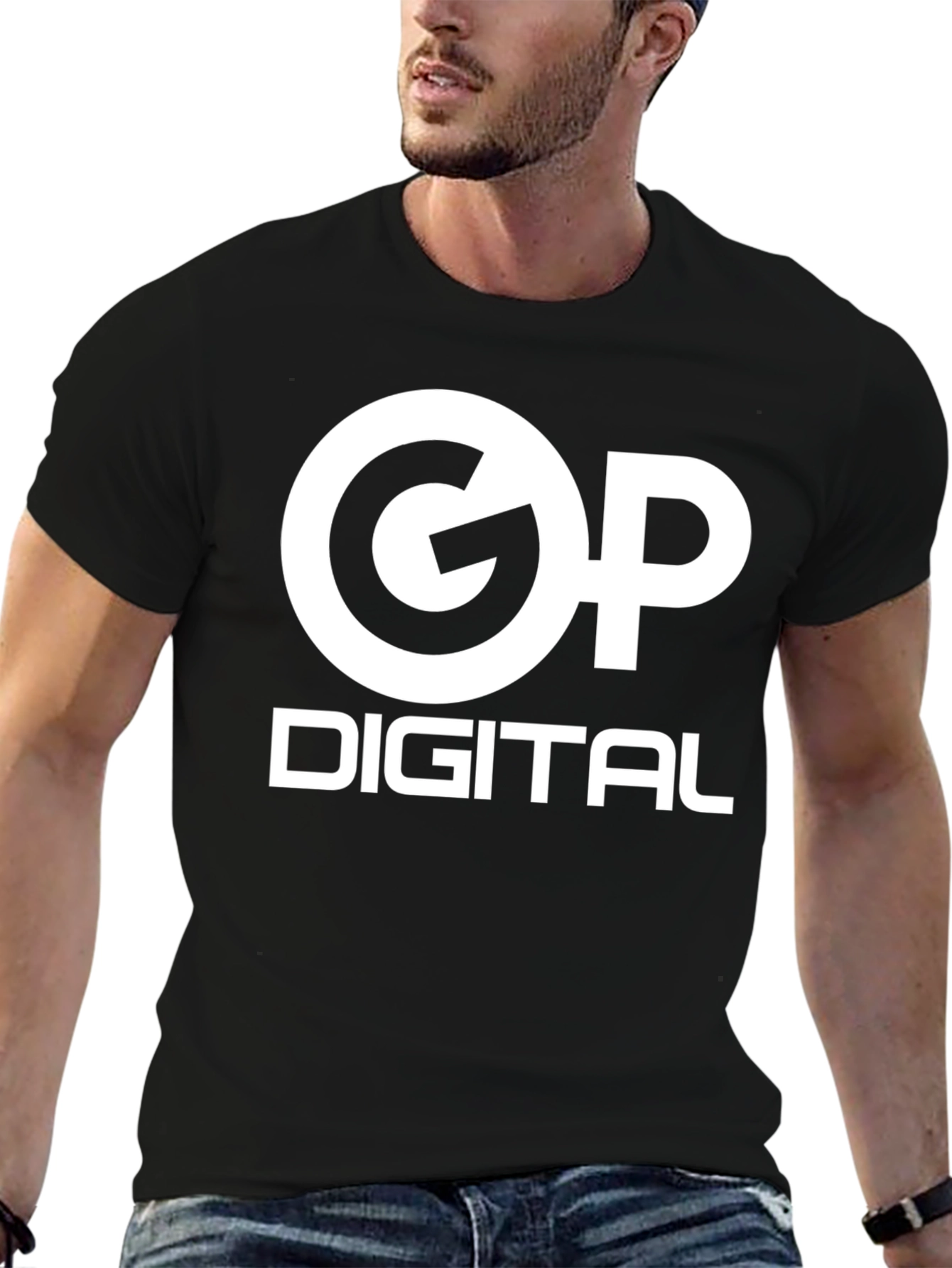 GP Digital Black Graphic Tee