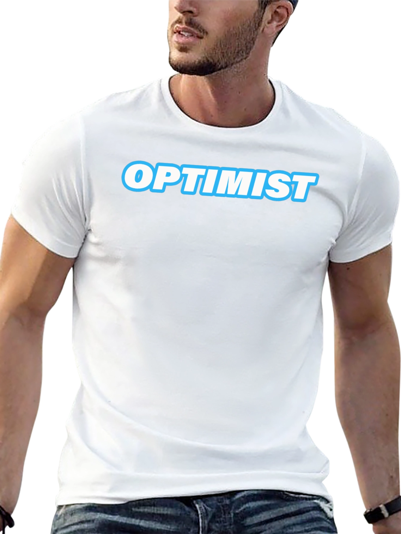 Optimist Graphic T-Shirt - Mens Casual Tee