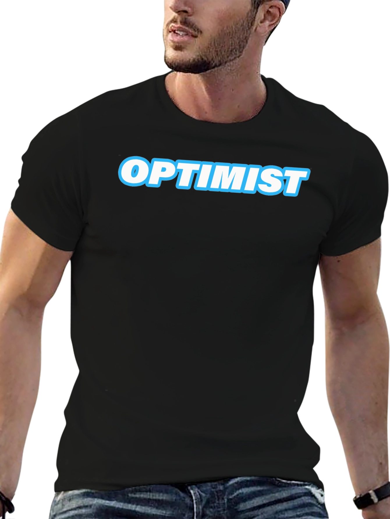 Optimist Graphic T-Shirt - Mens Casual Tee